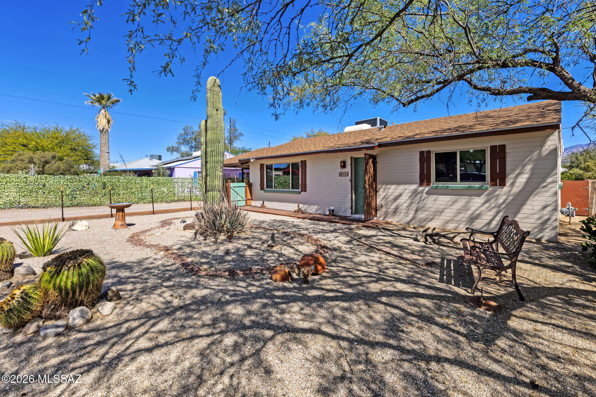 Don't miss this opportunity to own a well-maintained home with meaningful upgrades, flexible living space, and no HOA. This 4 bedroom, 2 bathroom home offers a bright, practical layout with two separate living areas and large windows that bring in natural light throughout.

Major system updates provide added confidence, including an HVAC system (2022), water heater (2024), upgraded electrical panel (2025), roof replacement (2018), added attic insulation, and dual pane windows throughout. Out front, enjoy low-maintenance desert landscaping, while the backyard features a covered patio, gazebo, and storage shed--ready for both entertaining and everyday use.

A thoughtfully updated home with space to live, work, and relax.
