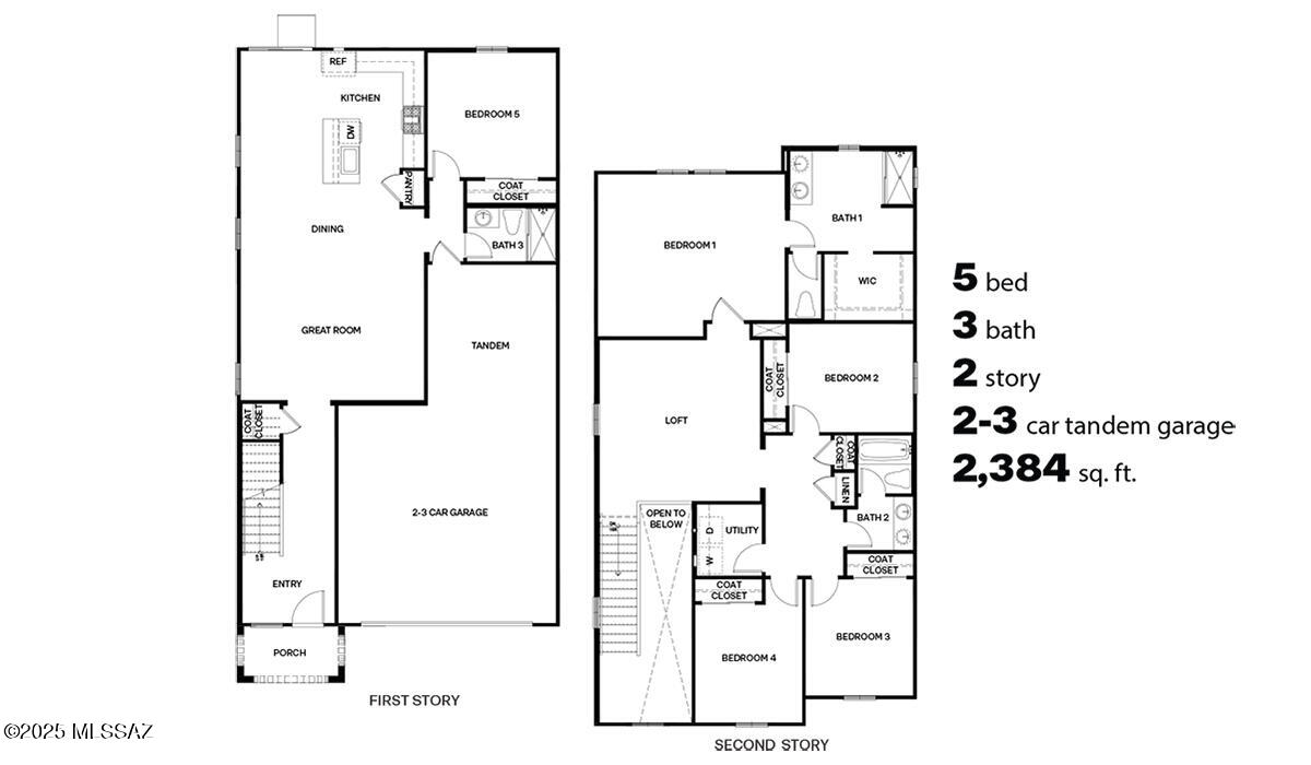 Spacious new construction by D.R. Horton featuring the popular Kleindale Plan with 2384 sq ft, 5 bedrooms, and 3 full bathrooms. This thoughtfully designed two story floor plan offers a flexible layout with a bedroom and full bath on the main level, ideal for guests or multigenerational living. Open-concept great room flows seamlessly into the dining area and kitchen, offering ample cabinetry, generous counter space, and modern finishes. Upstairs features a private primary suite with walk in closet and en-suite bathroom along with additional well sized bedrooms and a beautiful loft area.2-3 car tandem garage provides excellent storage or parking flexibility. Energy-efficient ZERO ENERGY READY construction and contemporary design throughout. Don't miss this one!