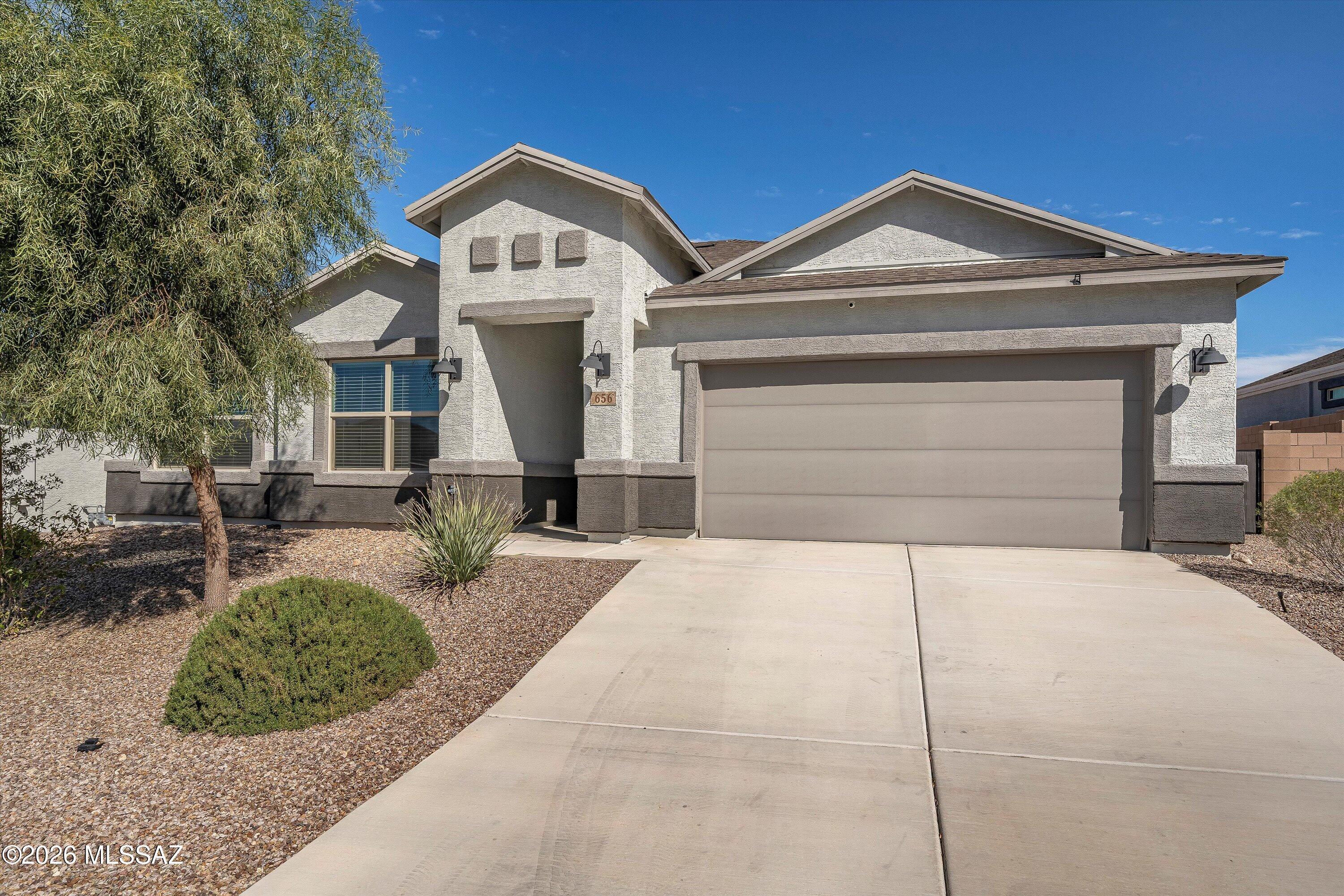 If you've looked at new construction lately, you probably already know... the base price is just the beginning. Then comes the landscaping, the window coverings, the backyard, the patios, the little fixes and adjustments that come with breaking in a brand-new house. That's what makes this home feel so different. The kinks have already been worked out. It feels settled, comfortable and cared for in the best way. This home has a newer construction feel without being stark or unfinished. Located in Vail, Arizona: where people are drawn to the award-winning schools, open skies, and convenient pace of life. The AC was recently cleaned and serviced as of May 2026, with a new safety switch installed. The irrigation is installed and running. The backyard is fully landscaped. Move right in. Buyer to verify all facts + figures, including those in MLS.