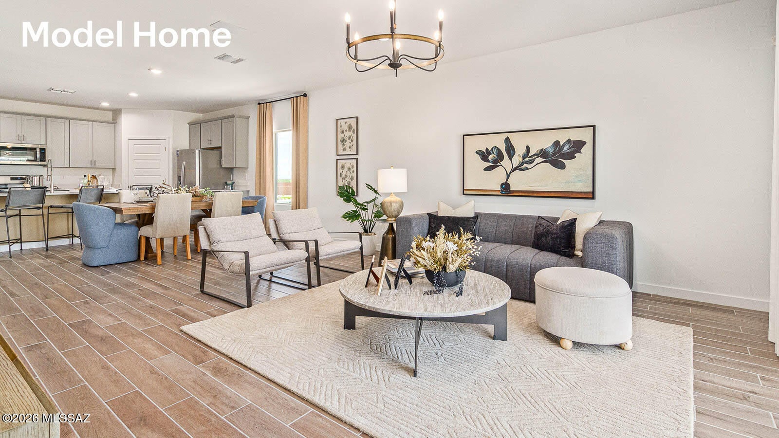 Step into the Gavin at Hanson Ridge.  A thoughtfully crafted 1945 sq. ft. single-story new home designed to offer a perfect harmony of comfort and elegance.
As you enter through the inviting front porch, you're welcomed into a bright and airy living space that flows seamlessly into the great room, dining area, and kitchen. This open-concept design is perfect for both casual family living and entertaining. The kitchen, with its premium cabinets, modern appliances, and a convenient pantry, is both stylish and functional, making meal preparation a breeze.
The primary suite, located at the rear of the home, provides a private retreat with a spacious bedroom, a large walk-in closet, and an en-suite bathroom featuring dual vanities and a walk-in shower. New build, planned for construction.