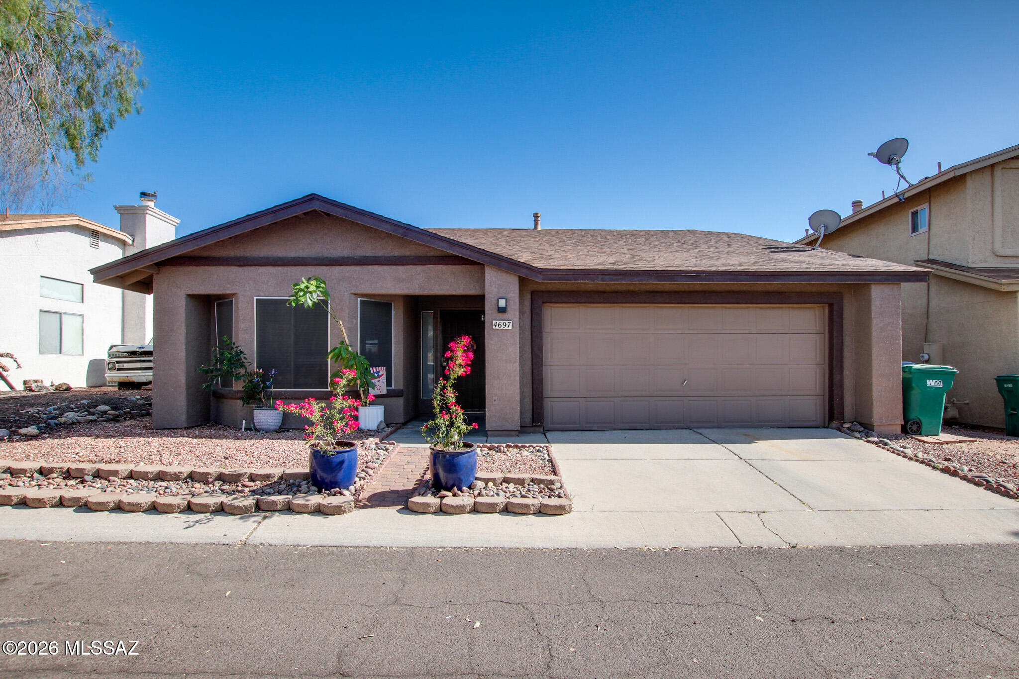 PRICE REDUCED! This 3-bedroom, 2-bath home features a large open kitchen with all appliances and plenty of space for entertaining. Tile flooring runs throughout the main living areas, offering a clean and modern feel. Enjoy a low-care backyard, a 2-car garage, and a dedicated laundry room for added convenience. The home also includes a solar system, helping improve energy efficiency and reduce utility costs.