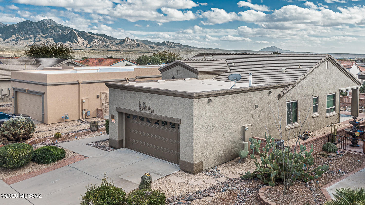 **MOTIVATED SELLER - price reduced to $319,000!  WOW! At this price, the property is being sold AS IS, and the seller will make no repairs. 

 ** This beautifully updated 1,684 sq ft home offers 2 bedrooms, 2 baths, plus a den/office with built-in Murphy bed for flexible guest space. Spacious great room with abundant natural light. Upgrades include all new tile flooring, quartz kitchen counters, newer appliances, fresh exterior paint, new windows and sliding glass door. Kitchen features three pantries for exceptional storage. Covered patio with electric shades overlooks partial mountain views. Some furnishings included. Ideal low-maintenance living in a prime location close to golf, shopping, and dining. Roof recently re-coated, too!
