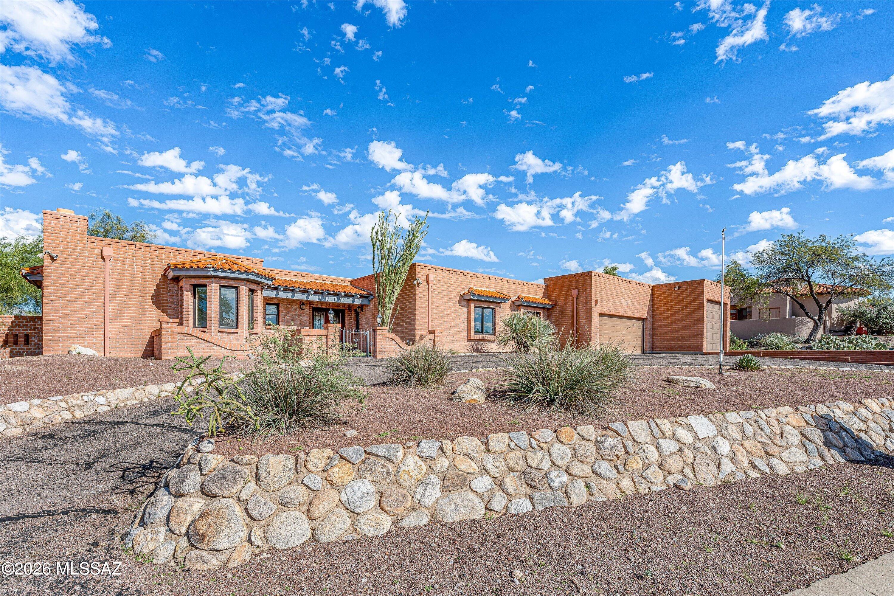 Rare opportunity for this estate sale with panoramic mountain and city views!  Renovations in the past 6-12 yrs inc: concrete overlay flooring thruout all interior, Chef's kitchen, Anderson sliders & almost all windows (2020), luxury bath in primary suite, 2-zone HVAC & more.  Other interior features inc.: gas fireplaces in family rm & primary suite sitting rm, bedrooms with walk-in closets & built-in dressers, skylights, arches, vaulted ceilings & mountain views from nearly every window.  The 5th BR has 2 walls of built-in shelving, perfect for library or home office.  The exterior highlights a Pebble Tec swimming pool w/ separate spa, wrap-around covered patio & unobstructed mountain and city views. The extra deep 2-car garage plus high-bay RV garage (or 2-car in tandem) incorporates stury floor-to-ceiling shelves and epoxy flooring.  AHS warranty provided.