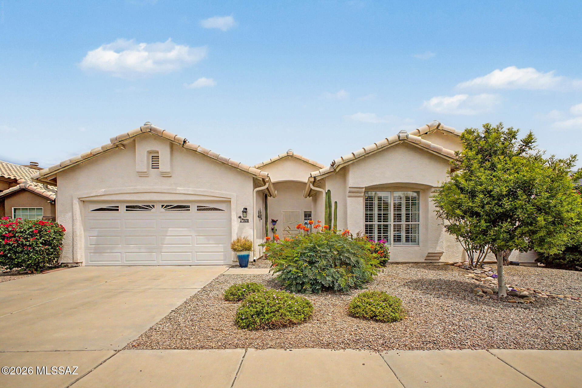 Beautifully updated home with a POOL in Continental Ranch! Offering 4 bedrooms, 2 bathrooms, a 2-car garage, and mature, manicured landscaping, this home combines comfort, style, and major recent upgrades throughout. Notable improvements include a full kitchen remodel completed in 2022 featuring granite countertops, stainless steel appliances, updated cabinetry, glass tile backsplash, recessed and pendant lighting, and a spacious center island. The primary bathroom was beautifully remodeled in 2025 and features new flooring, a stylish vanity, updated toilet, modern fixtures, fresh paint, and a beautifully updated shower. Additional recent upgrades include a new garage door installed in 2025 and a new washing machine added in 2026. The inviting interior showcases a welcoming foyer, vaulted ceilings, abundant natural light, plantation shutters, designer color palette, and wood-look flooring throughout. The semi-open layout offers the perfect balance of privacy and connectivity, while the flexible den provides options for a home office, breakfast nook, or additional living space. The spacious primary suite features a bay window and an ensuite bath with dual sinks. 

Enjoy resort-style living in the backyard oasis featuring a covered patio, artificial turf, a sparkling pool, no rear neighbors, and stunning mountain views.

Truly a must-see, this home offers exceptional updates, privacy, and beautiful indoor-outdoor living. Be sure to review the listing documents for the full list of upgrades this home has to offer.