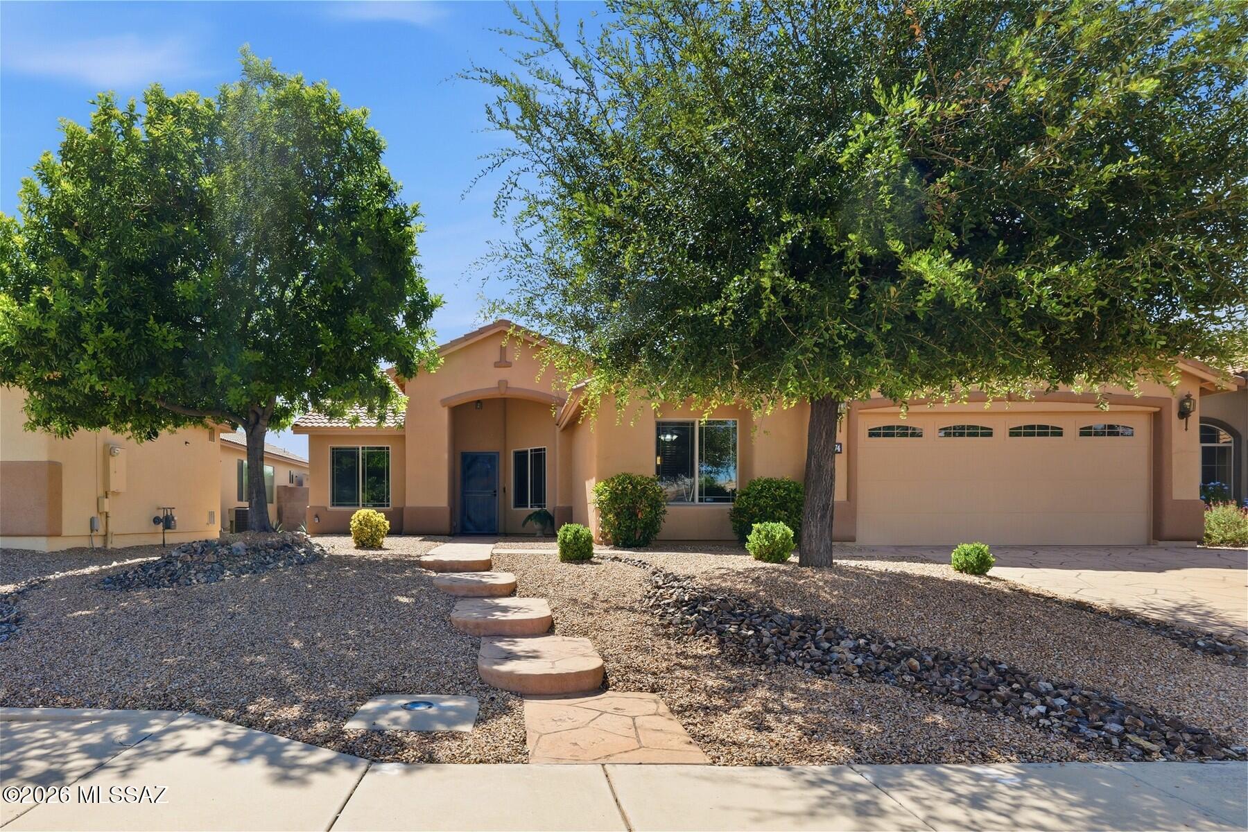 Beautifully maintained 3BR/2BA, 2,005 SF home in Oakmont with additional office/flex space and an inviting split-floor plan. Step inside to an open great room featuring striking stone-look accents and uniquely designed built-ins. The spacious kitchen offers a large island/breakfast bar, granite countertops, abundant wood cabinetry and newer appliances. The generous primary suite features a bay window, patio access, walk-in closet with built-in shelving and an ensuite bath. Enjoy mature landscaping, artificial turf for year-round green, a built-in outdoor grill and a New appliances in 2022, exterior paint in 2024, lighting and fans (2026) and new wood-pergo flooring (2026) in the office/den and bedroom 3 complete this move-in ready home. Close to shopping, schools, dining, and Ft Huachuca.