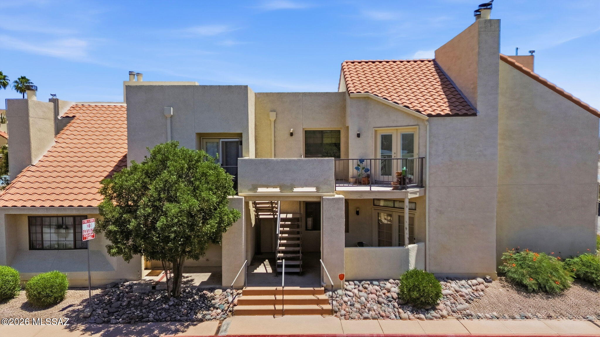 Welcome to effortless Foothills living at 1200 E River Road, where location, lifestyle, and low-maintenance comfort come together. This beautifully maintained 2-bedroom, 2-bathroom top-floor condo offers a rare end-unit position, providing enhanced privacy, natural light, and minimal shared walls for a quieter living experience.
Perched on the top floor, this unit delivers elevated views, added security, and peace of mind, with no neighbors above you, you'll enjoy a quieter, more serene environment. The end-unit placement also allows for easier access and a more open, airy feel throughout. Inside, you'll find a warm Spanish-inspired interior with inviting character and a functional layout designed for everyday living. The split-bedroom floorplan offers flexibility and privacy, while the move-in ready condition makes this an easy choice for a primary residence, seasonal retreat, or investment opportunity.

Step outside and you're just moments from the community pool, perfect for relaxing afternoons, and within close proximity to the River Walk and scenic bike paths, ideal for an active lifestyle. Enjoy quick access to some of Tucson's best restaurants, shopping, and conveniences, all just minutes away.

Whether you're looking for lock-and-leave simplicity or a peaceful place to call home, this top-floor, end-unit condo checks all the boxes with comfort, convenience, and location.