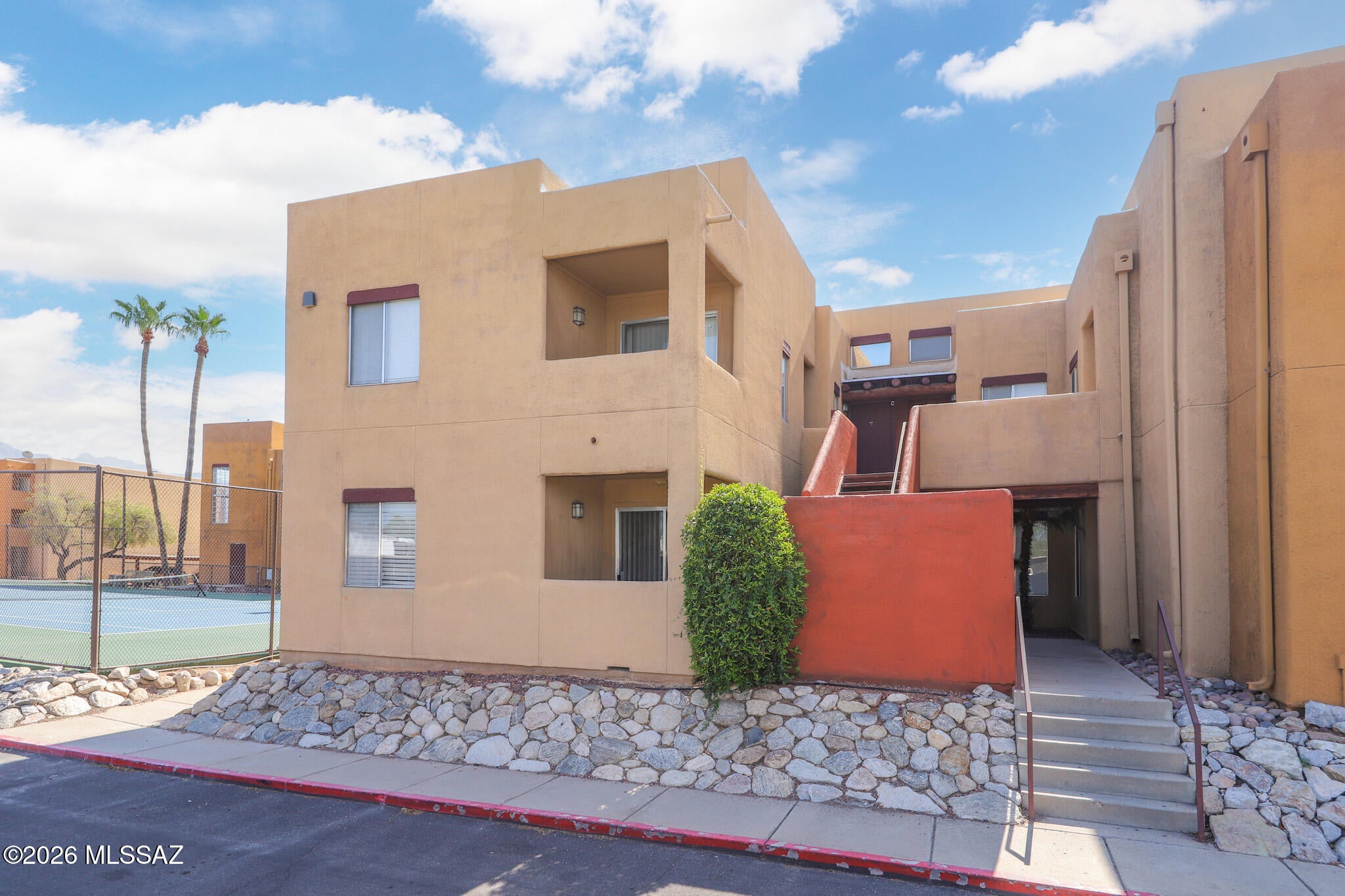 Beautifully renovated, move-in ready, and offered below $80,000! This ground-floor corner 1 bedroom and 1 bath condo at Casa Club offers an incredible opportunity near the U of A. Enjoy easy, stair-free living in a desirable location within the complex, perfect for a student, owner-occupant, or investor. Updates include new bedroom flooring, like-new appliances, upgraded doors, and a designer pantry door. Private patio overlooks the tennis court with gorgeous sunset views, plus assigned parking just below. Gated community with 2 pools, hot tub, gym, clubhouse, volleyball, tennis, indoor racquetball courts, and 2 laundry rooms. Minutes to UofA, Banner UMC, shopping, dining, and more.
