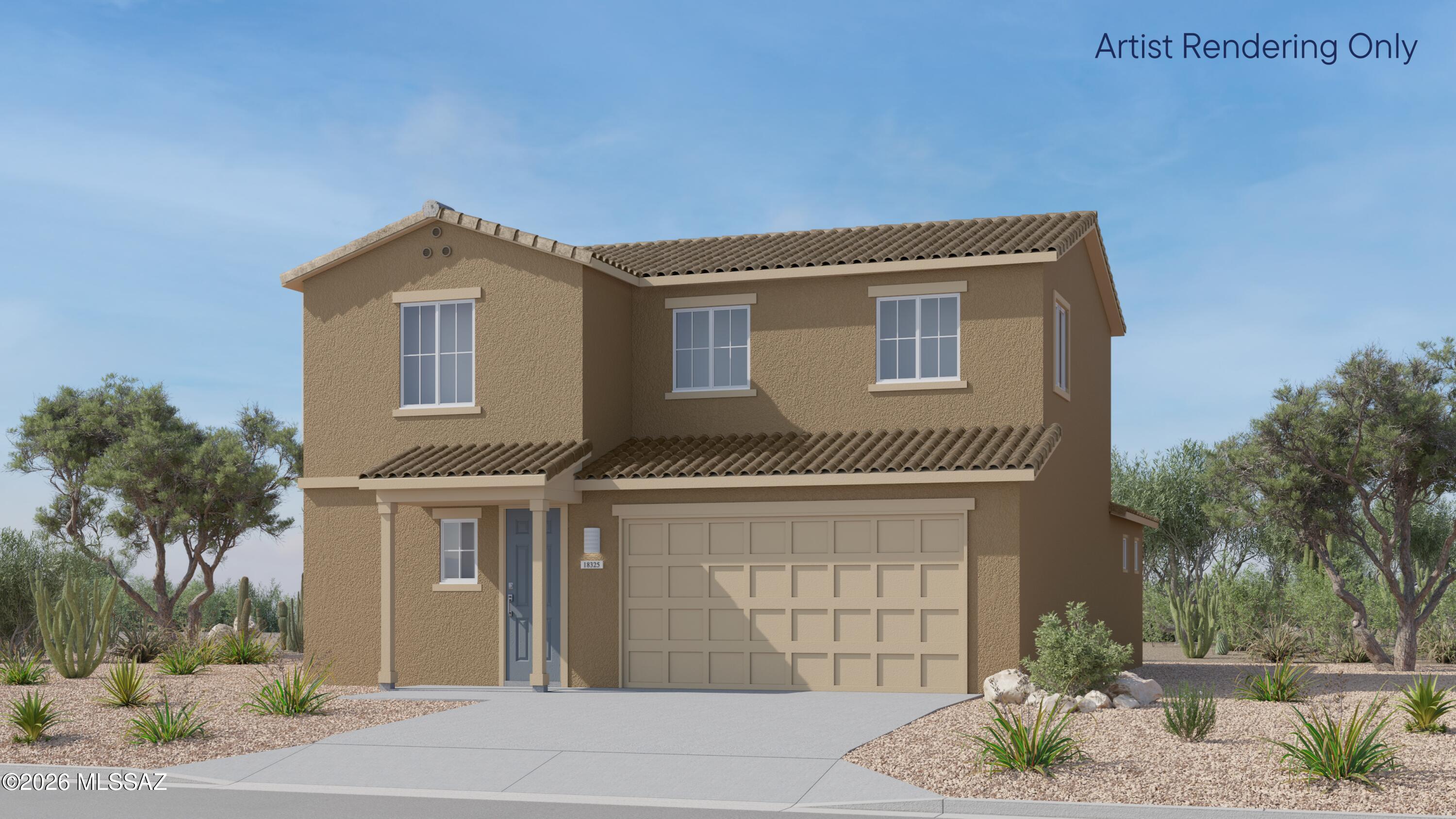 This new two-story home is ready for modern lifestyles. A luxurious first-floor owner's suite provides a tranquil retreat with a full bathroom and walk-in closet, while a nearby open-concept layout blends the kitchen, living and dining areas. Three additional bedrooms surround a versatile loft on the second level. This home includes GE® stainless steel appliances, Rinnai Tankless Water Heater, Quartz Countertops, 2'' faux wood blinds, LED lighting and so much more! As an added bonus, this home comes complete with a washer and dryer! Don't miss this great opportunity to own a beautiful move-in ready home!