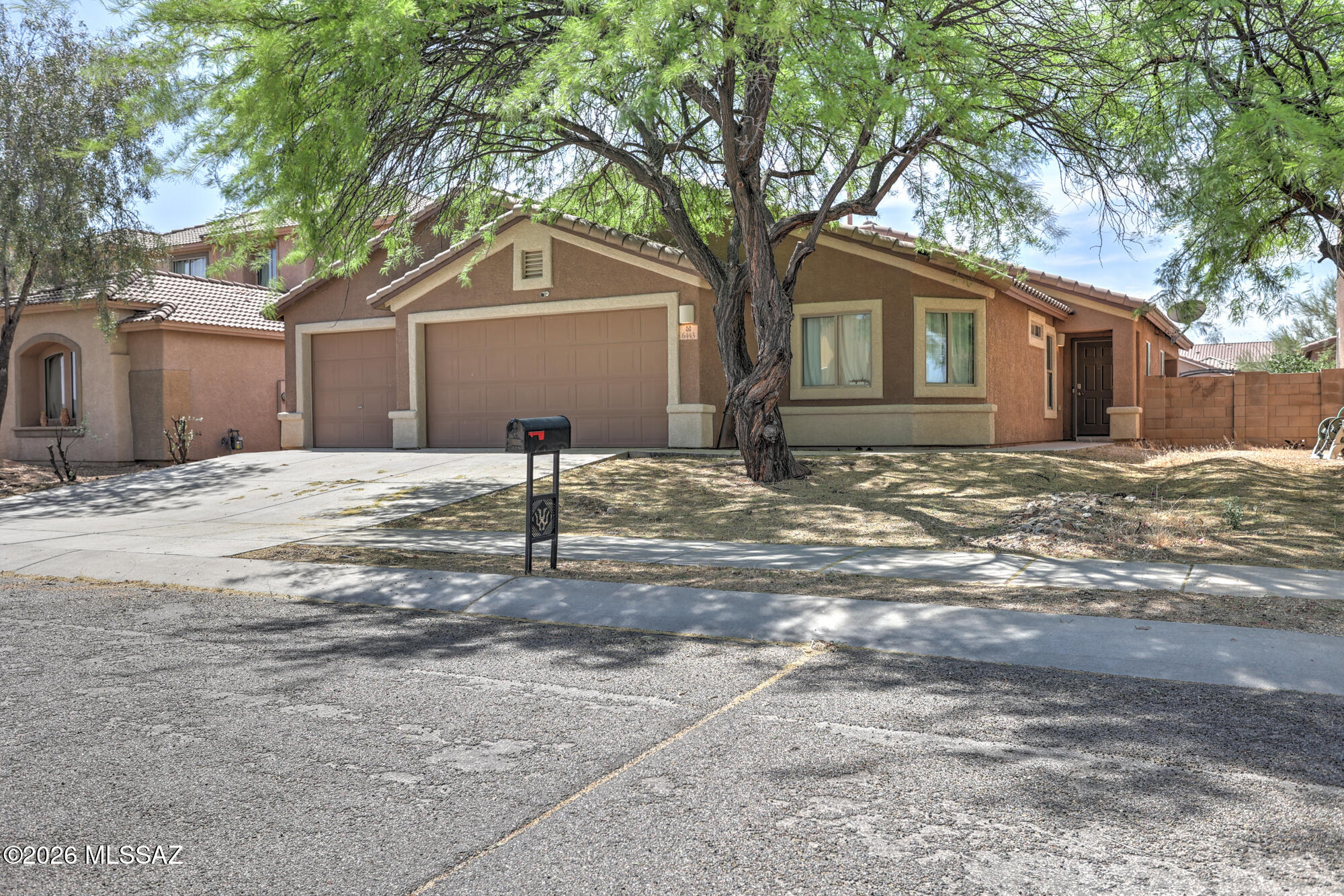 VA Assumable Loan 2.99%. This beautifully upgraded 4-bedroom, 2-bath home with a 3-car garage is a rare find!  This popular floor plan features a spacious great room with an open, inviting feel and a long list of high-quality updates.  Step inside to wood-look tile flooring, upgraded lighting, and vaulted ceilings in the main living areas. The kitchen impresses with 42'' cabinetry, a breakfast bar, stainless steel appliances, QUARTZ countertops, and executive-height bathroom cabinets.  The primary bedroom provides plenty of room to unwind, while both bathrooms showcase custom-tiled showers and updated fixtures. Additional features include ceiling fans throughout, and thoughtful upgrades from top to bottom. A nicely appointed home in the desirable Star Valley community!