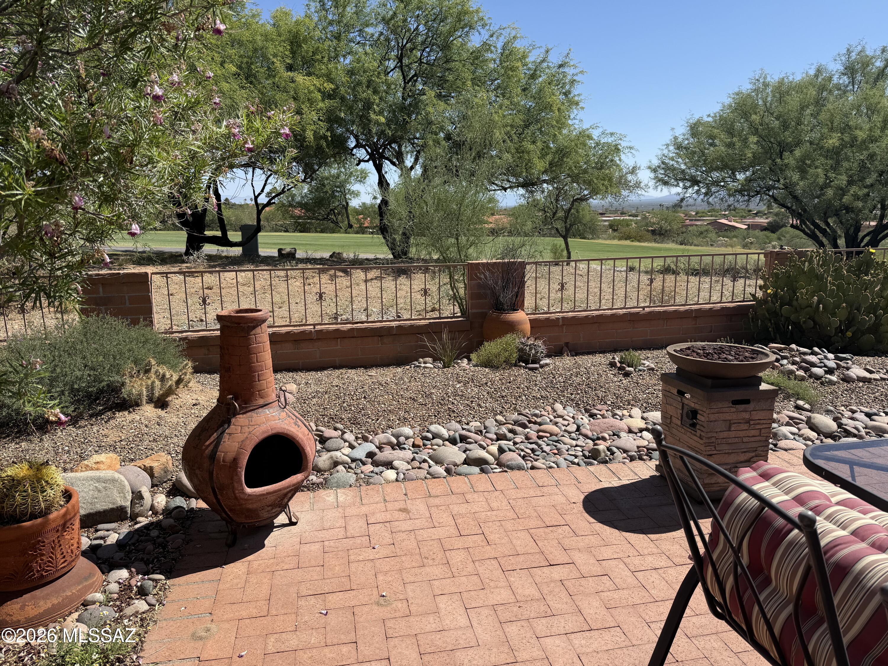 Lovely home on San Ignacio Golf course, 2 bedrooms, 2 bath,  tile floors through out, double garage with built in storage,  Most furnishings included, make your home or ready for a rental