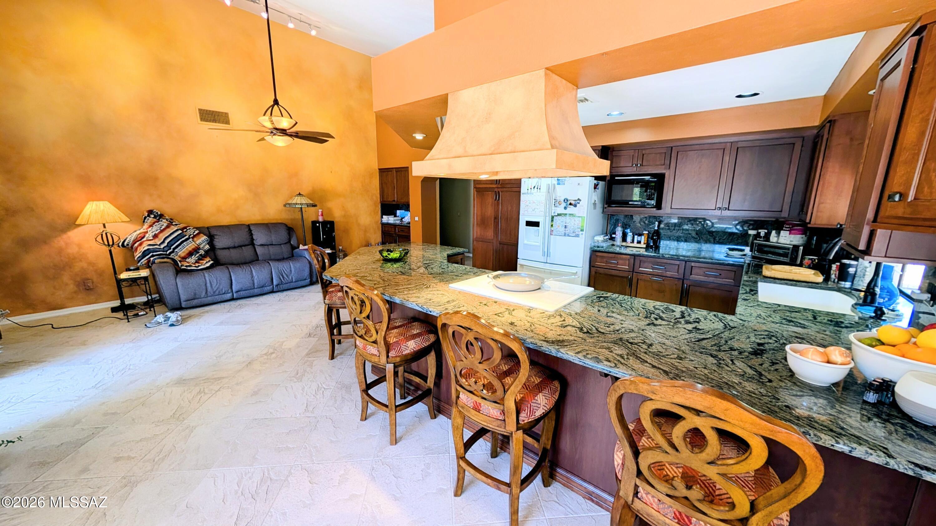 NOT AVAILABLE FOR WINTER SEASON! Very Comfortable FURNISHED Posada Model home, 2 Bedrooms PLUS Den, Large Living Room with BIG TV and Fireplace, Great Kitchen set up for Entertaining! Large Office/Den, Family Room, HUGE Master Suite with Fireplace, too! Delightful Private Outdoor Yard, Covered Patio with Waterfall/Pond, BBQ, lots of extra Hardscape. WE DO FLEXIBLE LEASES! If you're Building New, Remodeling, Shopping for a Resale, or just looking for a place to Experience the Amazing Arizona Lifestyle- we can coordinate our lease around YOUR timeline needs! CALL US TODAY! Available April through October.