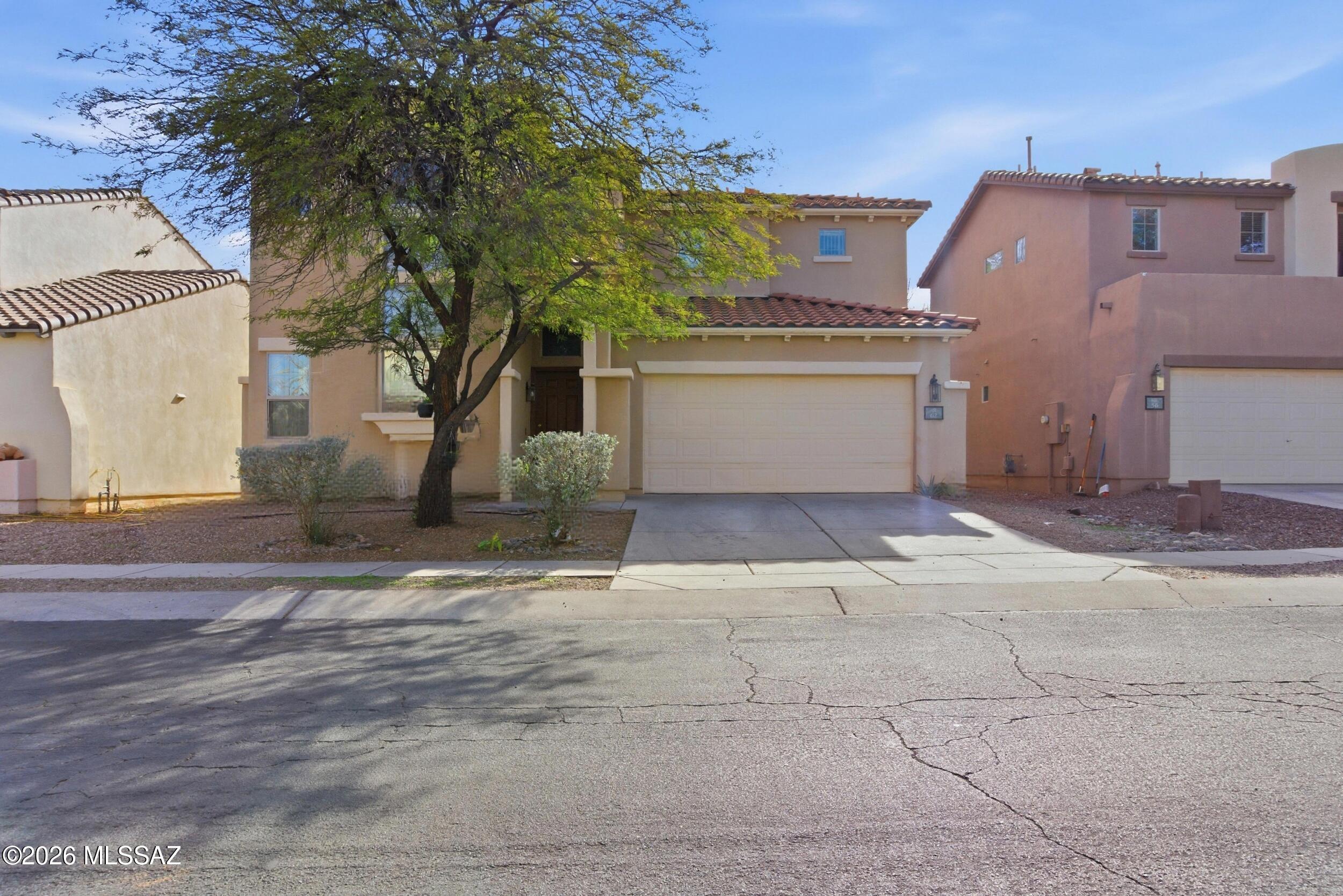 Welcome to this beautifully maintained home located in the sought after Rancho Sahuarita community. This 3 bedroom, 2.5 bathroom residence with a dedicated den or office offers a spacious and functional layout designed for everyday living and entertaining.
The home features tall ceilings that create a bright, open feel throughout. Upstairs, you'll find three generously sized bedrooms, two full bathrooms, and a conveniently located laundry room for added ease. Downstairs offers a versatile den or office space, perfect for working from home, a guest area, or a hobby room plus a half bathroom.
The kitchen is ready for cooking, complete with appliances and a cozy breakfast nook & dining area, ideal for morning coffee or casual meals. Enjoy the lifestyle that comes with living in in Rancho Sahuarita, including access to parks, pools, walking trails, a clubhouse, fitness center, and more. All just minutes from shopping, dining, and local schools.
This home offers comfort, functionality, and a true community lifestyle in one of Sahuarita's most desirable neighborhoods.