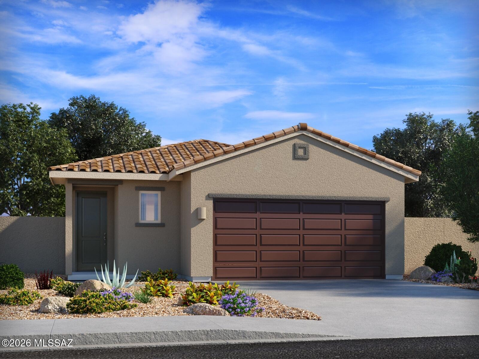 Brand new, energy-efficient home available by Jun 2026!  Sip your morning coffee on the tranquil covered back patio.  The primary suite in this spacious single-story plan boasts dual sinks and a walk-in closet.  Inside, entertain with ease in the open-concept living area.  Sunset Crest is now selling in Ajo and Kinney.  Experience a serene desert lifestyle in a community designed for comfort and connection, complete with a neighborhood playground, picnic tables, and shaded ramadas.  Each of our homes is built with innovative, energy-efficient features designed to help you enjoy more savings, better health, real comfort and peace of mind.