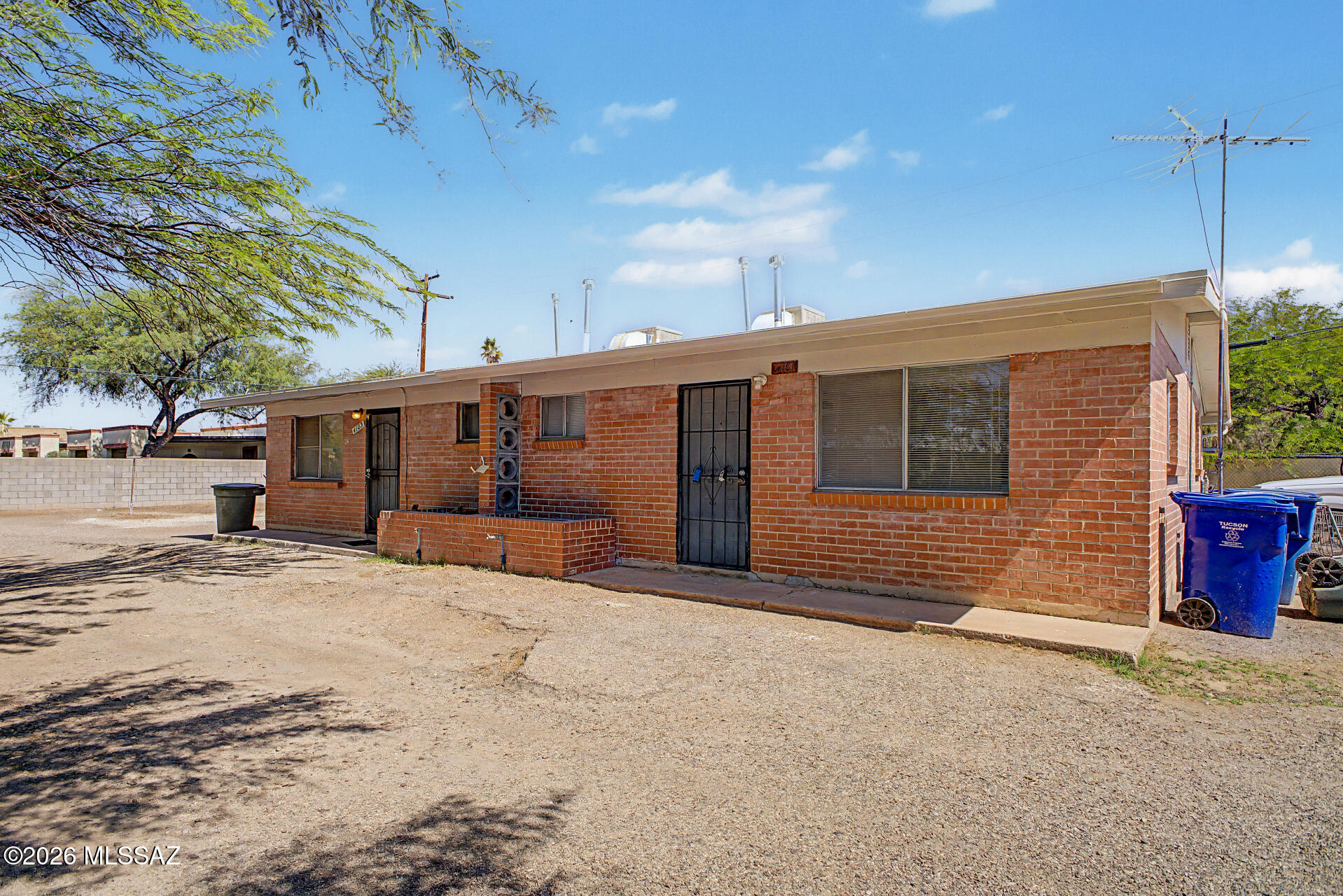 Fantastic Investment Opportunity! Looking for more units? Same owner is also selling 3521-3523 E Lee and can be bought as a packaged deal. One unit vacant for easy showing and could easily be rented or ready to live in and keep other side rented. Discover an inviting living room, filled with abundant natural light and enhanced by tile flooring and fresh paint throughout, making it an ideal space for relaxing or entertaining guests.  Continue to the sizable bedroom, designed as a peaceful retreat, complete with a bi-fold closet for convenient storage and organization. After a busy day, unwind under the covered patio while sipping your refreshing drink. Great location, just a few minutes away from restaurants, shopping destinations, and more. Don't let this amazing abode slip by.
