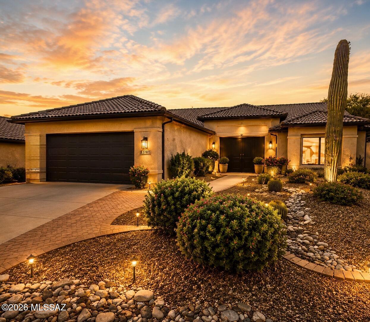 Interior Designer curated kitchen, butler's pantry and laundry with quartz counter tops! Numerous closets added throughout the home for the needed storage AND thoughtfully placed hall storage for your special entertaining dishes! Outdoor to Indoor living with updated glass doors and windows to highlight the Arizona beauty indoors! NEW HVAC! Professionally designed and landscaped oasis in the backyard again focusing on indoor-outdoor living! Why spend the same for homes without updates? Come enjoy the SaddleBrooke Lifestyle- It is all here and READY FOR YOU RIGHT NOW!
Professionally Renovated, Re-imagined, and Redesigned by The Crazy Cactus. Delivering a distinctive blend of luxury, functionality, and creativity- every detail curated into a sophisticated yet comfortable living experience.