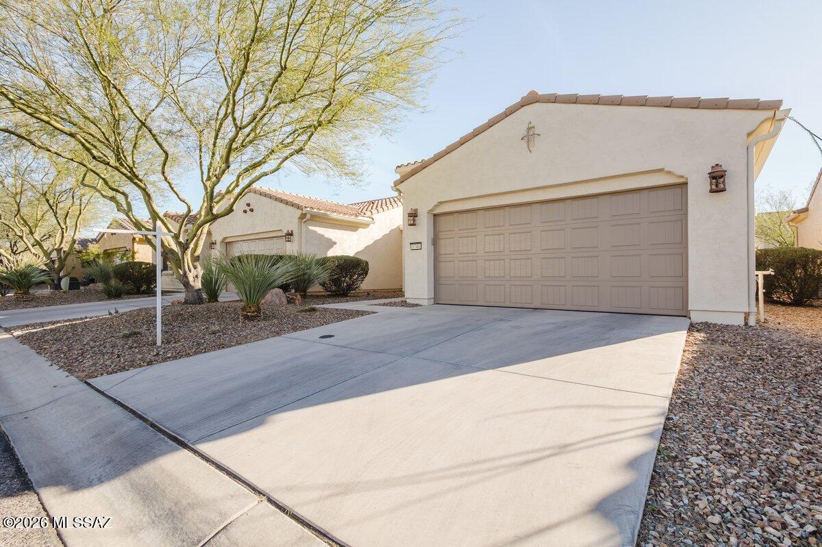 Welcome to your desert oasis in the premier 55+ Gated Quail Creek! Step into the good life with this beautifully fully furnished 2 bedroom, 2 bath villa with den located in an active community that offers resort style living at its finest. Whether you're looking for a turnkey rental opportunity or the perfect full time retreat, this home is ready to impress. Inside you'll find a bright, open layout filled with natural light. The spacious kitchen features a large double-door pantry, while the cozy den with French doors adds the perfect touch of privacy for a home office. Enjoy the full laundry room, 2 car garage with epoxy flooring & a private patio ideal for relaxing or entertaining friends. Don't miss your chance to own a piece of paradise. Move right in & start enjoying what you deserve