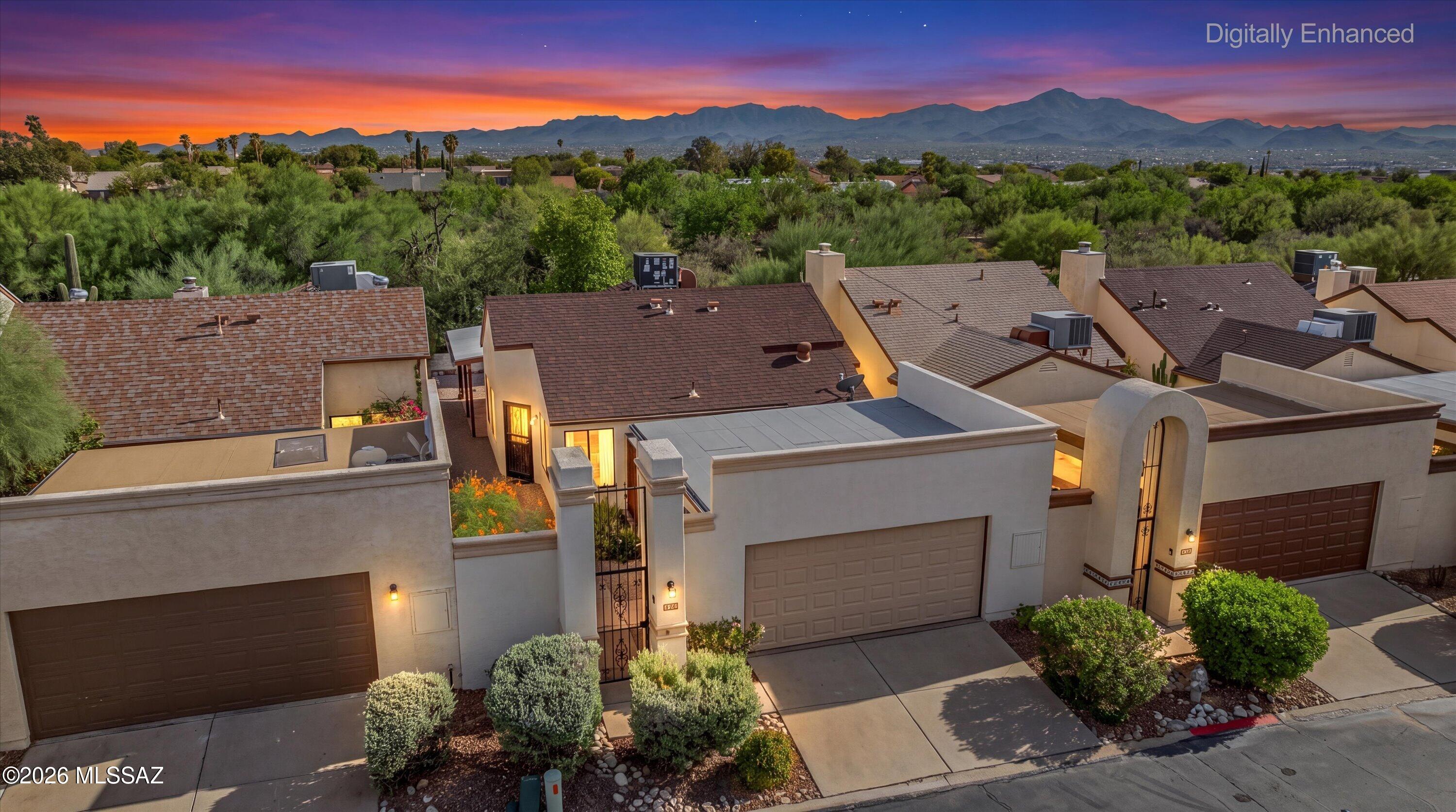 Located in the sought after  Countryside Villas subdivision. This sparkling clean single family home , features a remodeled kitchen with granite counter tops, a new dishwasher, new range,  a new sink undermounted for easy cleaning. This freshly painted this home is perfect for small family, retirees or winter visitors.  

 The hot water heater was new in 2024 and air conditioning replaced in 2023 .

 Back porch/patio overlooks natural desert wash common area.

 The Countryside community center feature a work  out room, racquetball and tennis court, ,a community park and an Olympic sized pool

 HOA fee includes trash and recycling Collection