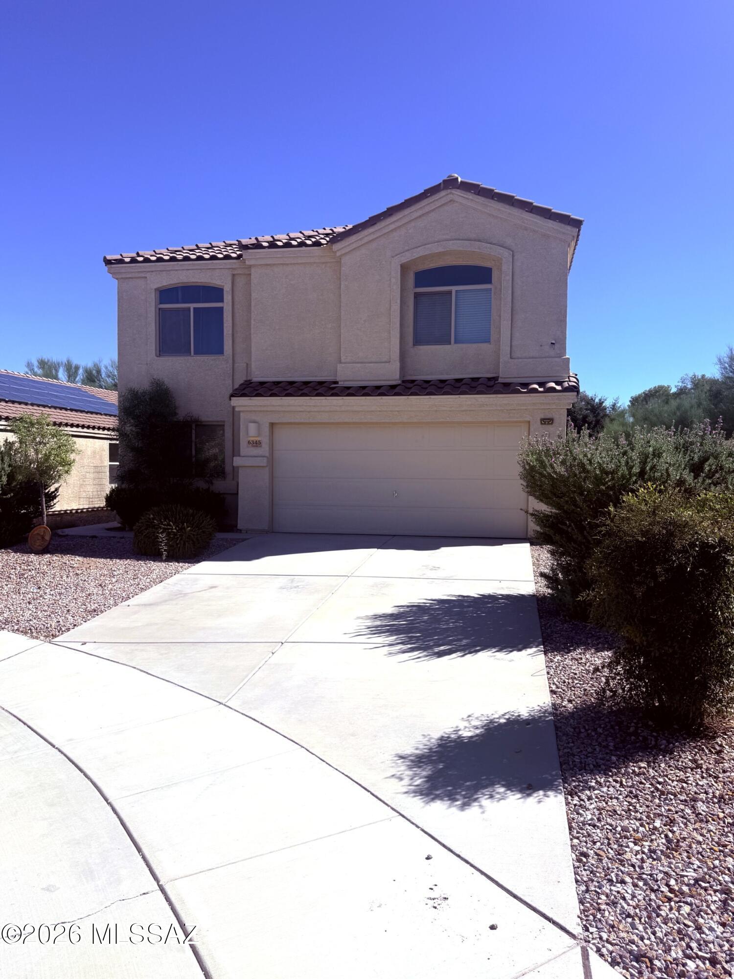 Tucked away at the end of a peaceful, low-traffic cul-de-sac, this 2-story home offers an open-concept layout designed with modern living in mind, the floor plan maximizes space & functionality across two distinct living areas and dedicated workspaces.
The heart of the main level centers around the open kitchen, featuring a spacious counter bar. The seamless flow from the kitchen into the main living space creates a cohesive hub for daily life. Tucked away on this floor is a private den/office, providing the ideal quiet setup for working from home.
Upstairs, a second versatile living area offers the perfect footprint for a cozy media room or lounge. The private quarters include three bedrooms, highlighted by a generous primary suite that boasts an large primary closet.  Come take a look!