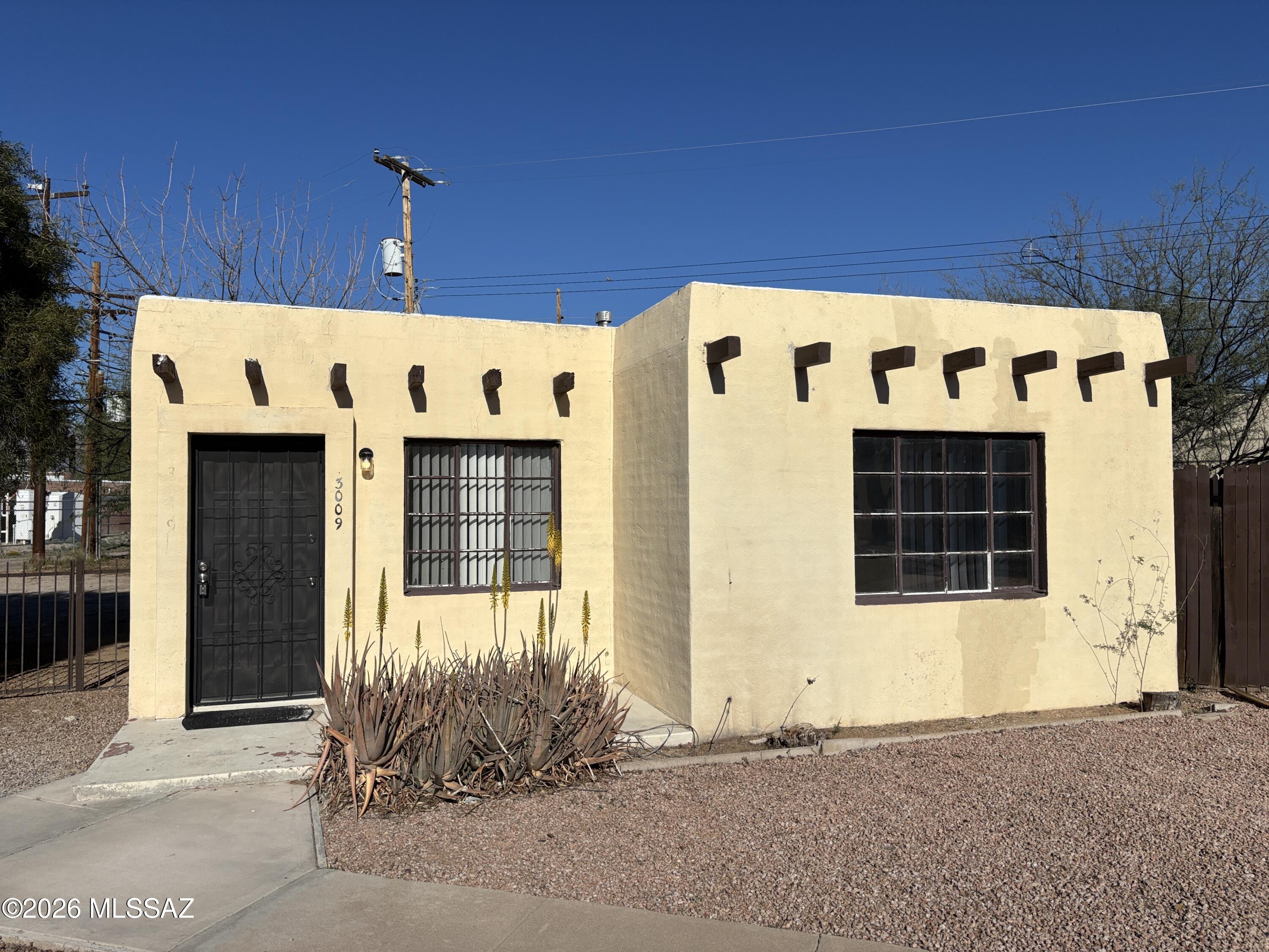 Adorable 2 Bedroom, 1 bath casita (House) for rent in a quiet community! Large front yard and sparkling community pool. AC cooling plus ceiling fans. Easy care tile flooring throughout. The kitchen includes a gas stove, refrigerator, and tile countertops. Wood beam ceiling in living room and in one bedroom. This home offers lots of natural light. Washer and dryer hookups. This casita has it's own private carport and fenced backyard. Walking distance to beautiful La Madera park, shopping centers, and restaurants
 *Move-In Special* Tenants pay all utilities.
Pets allowed with a $500 pet deposit plus $25/month pet rent per pet. 

One owner is a licensed real estate salesperson in the State of Arizona.