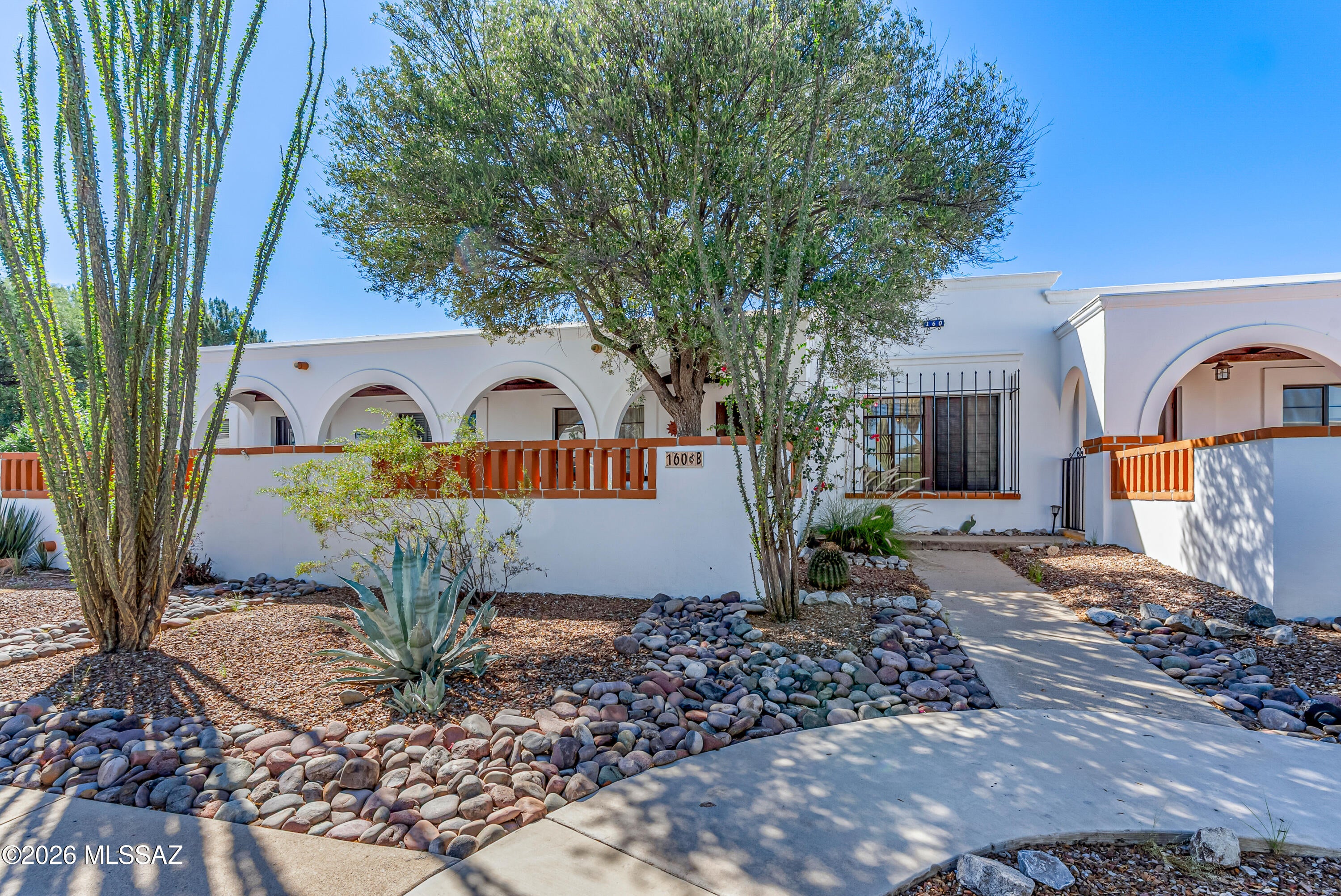 Perfectly located with east facing patio right above the pool, with mountain views in the distance!    Inside you find a comfortable, well furnished and equipped home with full size gas stove, large storage pantry in the kitchen and a nicely updated bathroom with full length vanity across the back wall.    Make this your perfect winter get-away or full time easy living home where the HOA takes care of all the major items!
Water, sewer and garbage included in your monthly HOA fee!