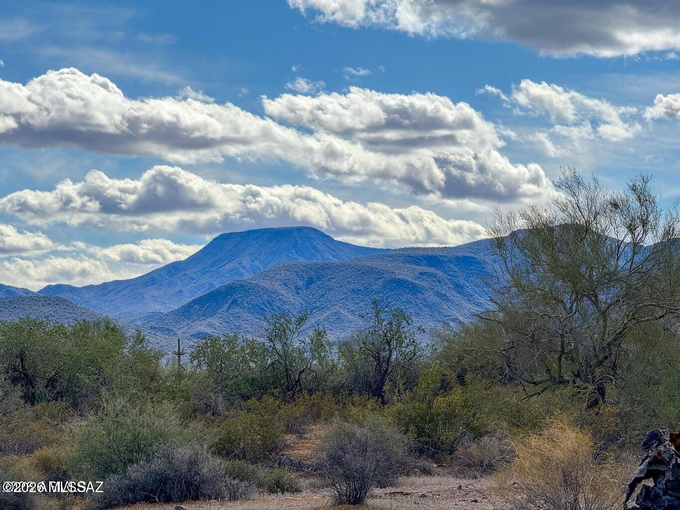 Very private, 1.67 Acres, surrounded by mountain views and with no HOA or CC&R's to limit you. Tons of solitude, starry night skies, tall saguaros and mesquite trees all come with this desert property. Amenities are just a short drive to town. Additional Acreage is available. SELLER FINANCING AVAILABLE. Survey split in process.
