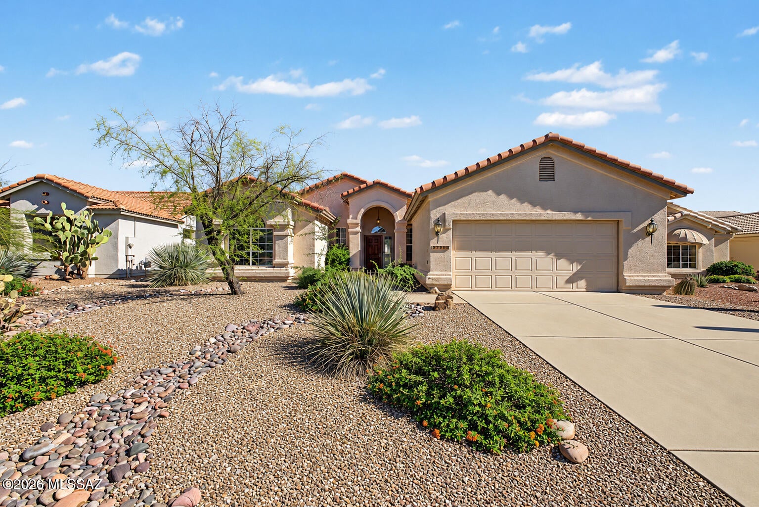 Take pride in owning this beautiful 3-bedroom home boasting amazing mountain views! Discover a perfectly flowing living & dining room along with a sizable family room enhanced by wood-look flooring, tall vaulted ceilings, bountiful natural light, and fresh paint throughout. Lovely kitchen offers built-in appliances, abundant cabinets, and a breakfast nook. Serene primary bedroom is complete with a walk-in closet with mirrored doors, direct outdoor access, and a private bathroom equipped with a vanity and soaking tub. For added convenience, the laundry room and 2-car garage feature built-in cabinets, providing plenty of extra storage space. Enjoy mountain views from the covered patio where you can relax and unwind. Buyer to verify any & all information that is a material issue.