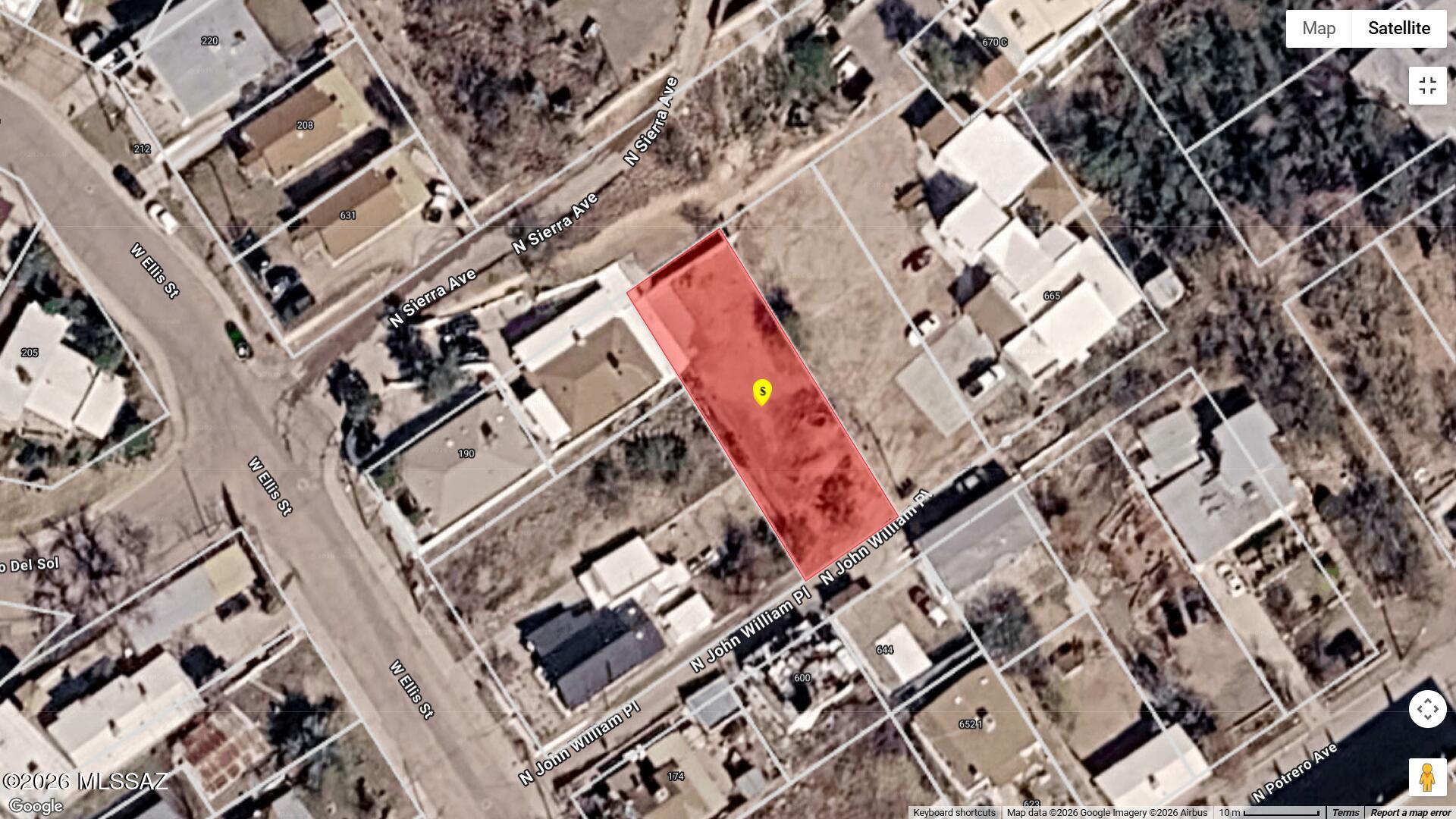 One of the few lots available in Nogales downtown. Water meter has been installed and land has been leveled.