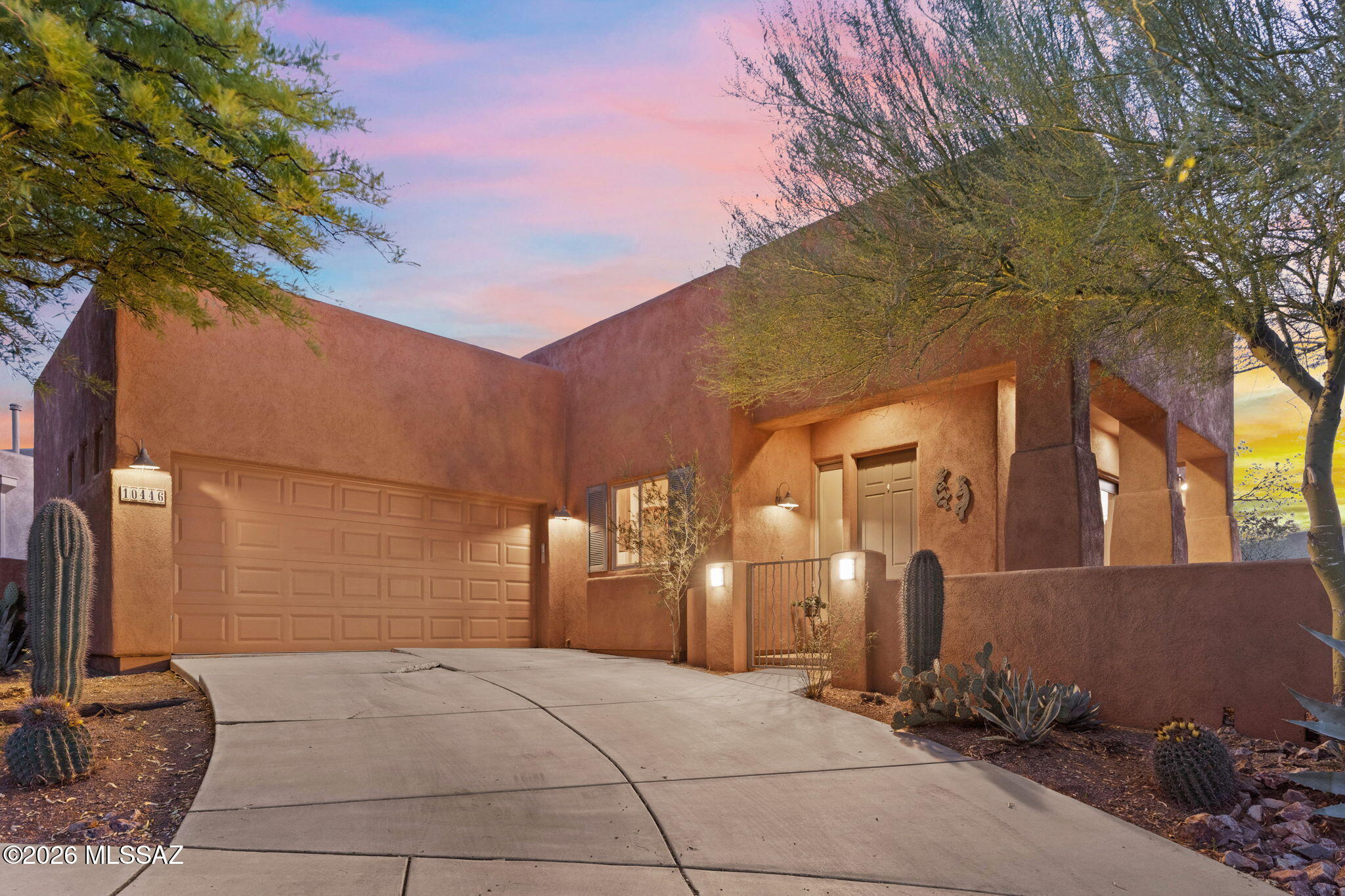 Range Priced-Seller will accept/or counter offers b/w $375,000 & $400,000. Seller Carryback financing available at 5% interest, amortized over 25 years with a 5-year balloon & strong down payment. Buyer must be able to qualify w/ lender. Light-filled & beautifully designed, this 3-bed/2-bth home sits within the award-winning Civano community. The generous kitchen showcases granite countertops, double ovens, new appliances PLUS effortless all-tile flooring throughout the home. Energy efficiency is exceptional w/ fully paid-off solar panels & a newer HVAC system for consistent year-round comfort. Upgraded window coverings introduce a refined, modern aesthetic. Two expansive side yards frame sweeping mountain & sunset views, offering a serene outdoor retreat rarely found at this price point. Priced to reflect needed interior paint (estimate $3000 to $4000) & driveway replacement (quoted $6500). 
Civano is truly a unique and beautiful multi-generational neighborhood in Southern Arizona; it offers a unique blend of urban chic & suburban bliss. The use of sustainable building materials, solar, and community based living help Civano stand out as the exemplary neighborhood in Tucson. There are two community pools, a tennis/pickleball court, basketball court, soccer field, miles of walking trails, community garden plots, and playgrounds. The Civano Community Center is in the heart of Civano and offers various businesses, such as a hair salon, eye doctor, exercise studio, spa, accupuncture, counseling offices, architect, music lessons, and dentist office (just to name a few). Sprinkled around Civano, there is also a plant nursery, ballet/dance, yoga and pilates studio, massage therapists and an art studio (again, just to name a few!).