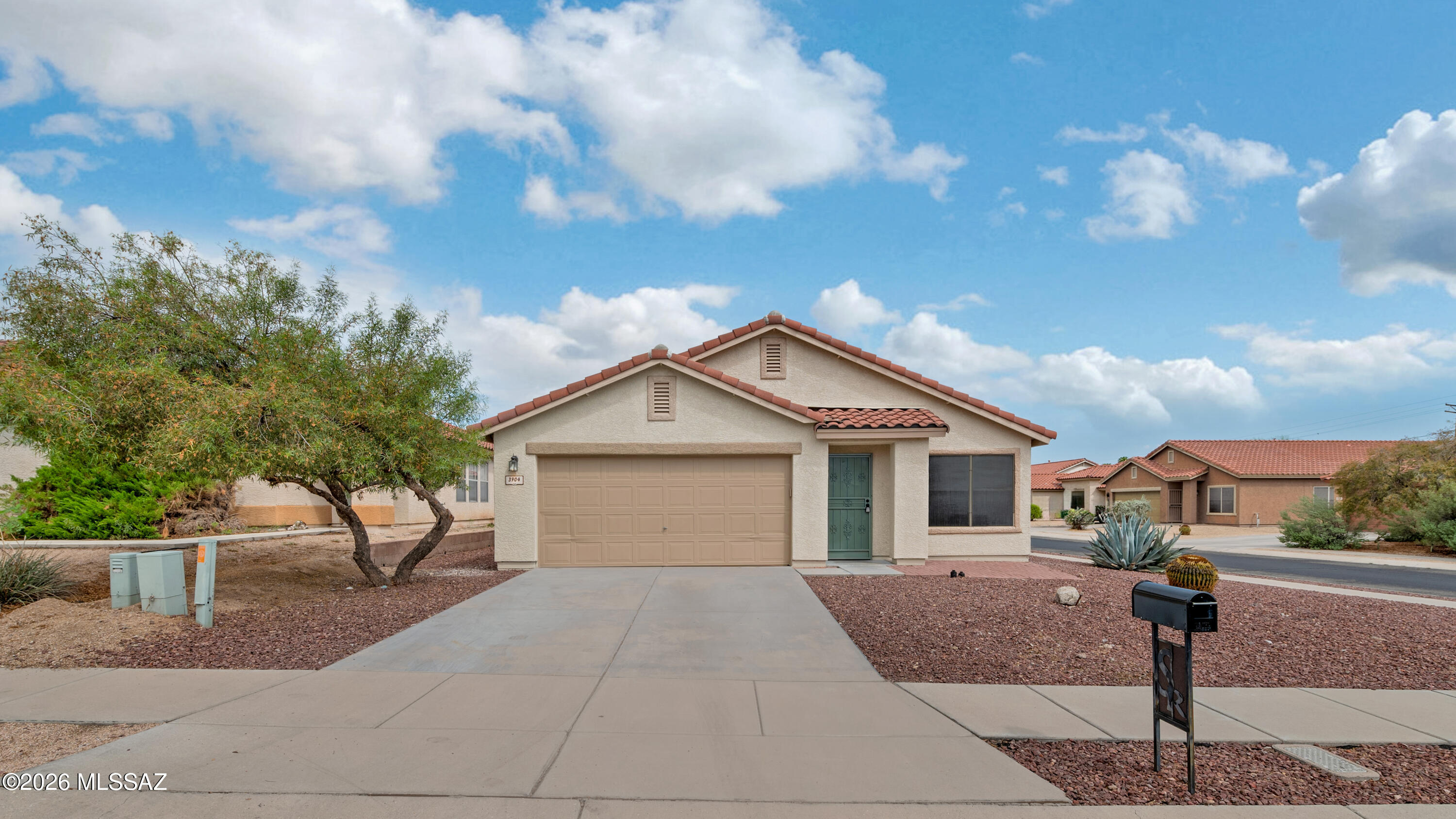NEW HVAC! Don't miss this beautifully remodeled 4-bedroom, 2-bathroom home located in a gated Westside community on a desirable corner lot! This home features a brand-new kitchen with new cabinets and granite countertops, updated laminate flooring throughout, fresh interior and exterior paint, and new fixtures.
The spacious floor plan offers both a separate living room and family room, providing plenty of space for entertaining and conveniently located close to shopping, with easy access to downtown Tucson, The University of Arizona, and all the amenities and attractions that make Tucson special. This move-in-ready home is a must-see!
