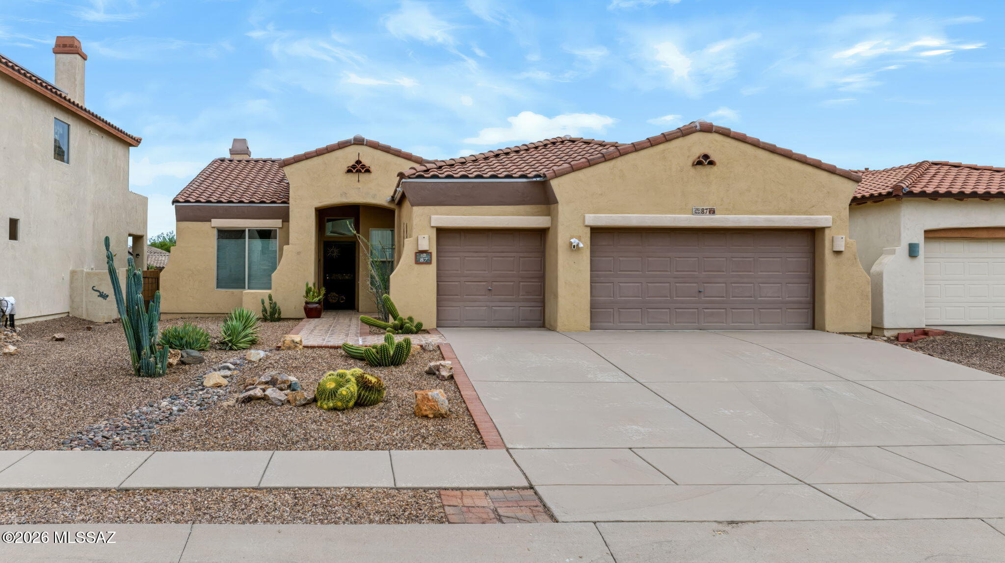 Welcome to this beautifully cared-for home in the highly desirable Rancho Sahuarita community! Conveniently located just a short drive or walk from Sahuarita Lake, residents can enjoy fishing, boating, scenic walking trails, parks, and all the amenities that make Rancho Sahuarita such a wonderful place to call home.
This inviting 3-bedroom, 2-bathroom home features a thoughtfully designed floor plan offering both privacy and comfortable spaces for gathering with family and friends. The home has been lovingly maintained and offers numerous recent updates, including new carpeting, a new roof, a new A/C system, and a new water heater, providing valuable peace of mind for its next owners. Step outside to enjoy the peaceful backyard, offering a comfortable space for relaxing, entertaining, or enjoying Arizona's beautiful skies and sunshine. With its convenient location, desirable community amenities, and extensive recent updates, this well-loved home is ready for its next chapter in Rancho Sahuarita.