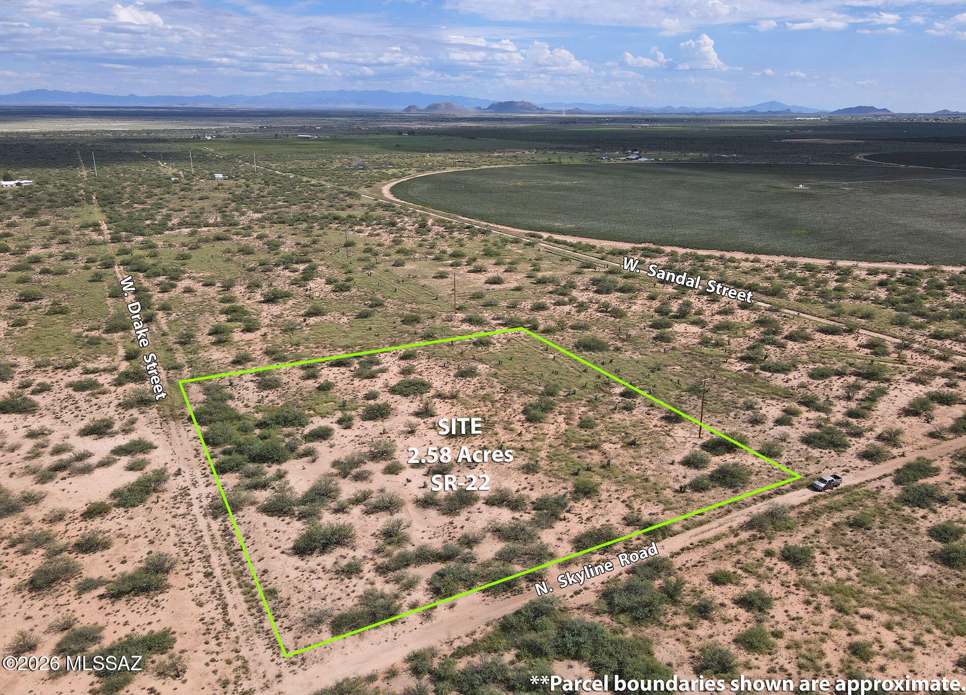 Power to the property line on these three contiguous corner lots totaling 2.58 acres. Located just north of paved Dragoon Road, this is a secluded rural area, well away from major roads or noise. Featuring open vistas and space to spread out. Nice view of the beautiful Dragoon Mountains. Zoned SR-22, site built homes. Haul water, catchment or drill well. Septic required, no sewer hookup. Just a few minutes from town and a fairly quick drive to Sunsites, Willcox, Benson or Tombstone. Combines a very pastoral country feel with some nearby amenities and conveniences. Plenty of hiking, wildlife and recreation spots nearby. Come see what makes Cochise County unique! **Listing includes three parcels, Cochise APNs: 205-12-339, 205-12-340 & 205-12-341.