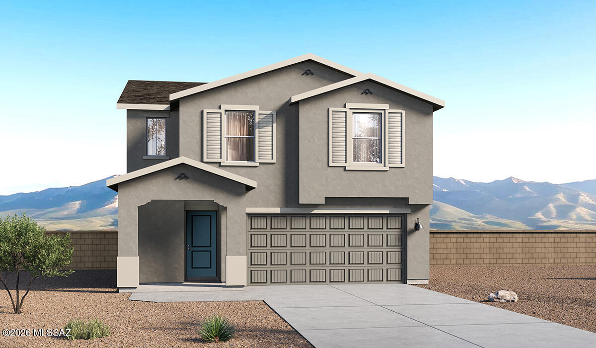 Home is Under Construction. Welcome to Blackhawk featuring all-new floor plans in a prime location off Wilmot and I-10 with convenient access to downtown Tucson and the airport! This thoughtfully designed 1775 sq. ft. Two-story home offers 4 bedrooms, 2.5 baths, and a spacious open-concept layout perfect for entertaining and everyday living. The bright great room flows seamlessly into the dining area and kitchen. The private primary suite features a walk-in closet and en-suite bath, while the split-bedroom design adds flexibility and privacy. Energy Star certified with a tankless water heater, smart home package, parks, and walking trails nearby.