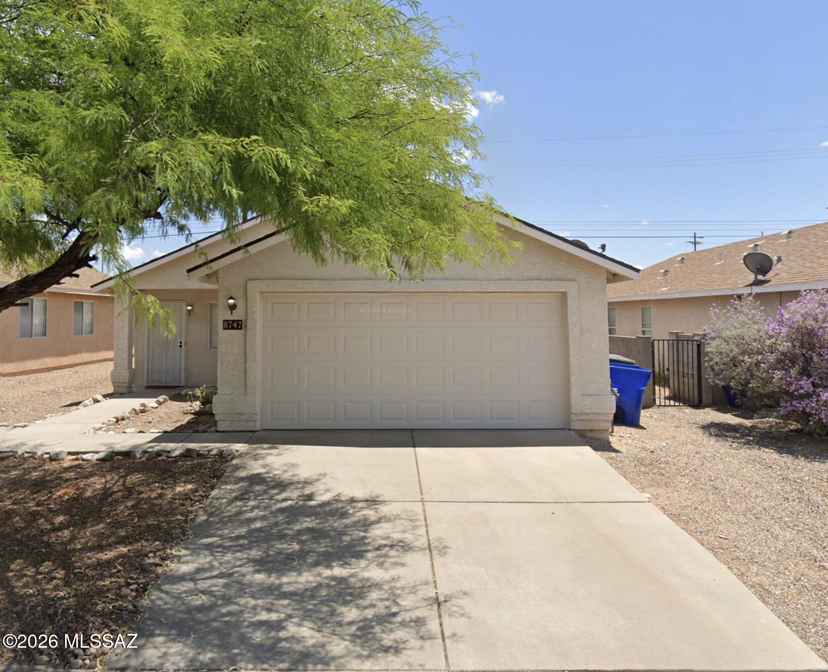 Welcome home to Rita Ranch -- one of Southeast Tucson's most beloved communities! This cozy 3-bedroom, 2-bathroom retreat offers the perfect blend of comfort and convenience, with a smart, efficient spacious layout. Step outside and take in the beautiful view of the Rincon Mountain scenery that makes this neighborhood truly special. A water softener system is already in place, and updated SS Appliances in your newly remodeled kitchen! Classic backsplash and stainless steel sink with black modern style cabinetry. You're just minutes from Houghton Road's dining, shopping, and top-rated schools in the acclaimed Vail Unified District. Low-maintenance desert living at an unbeatable value -- Come see your future home to be...this charming home won't last long!