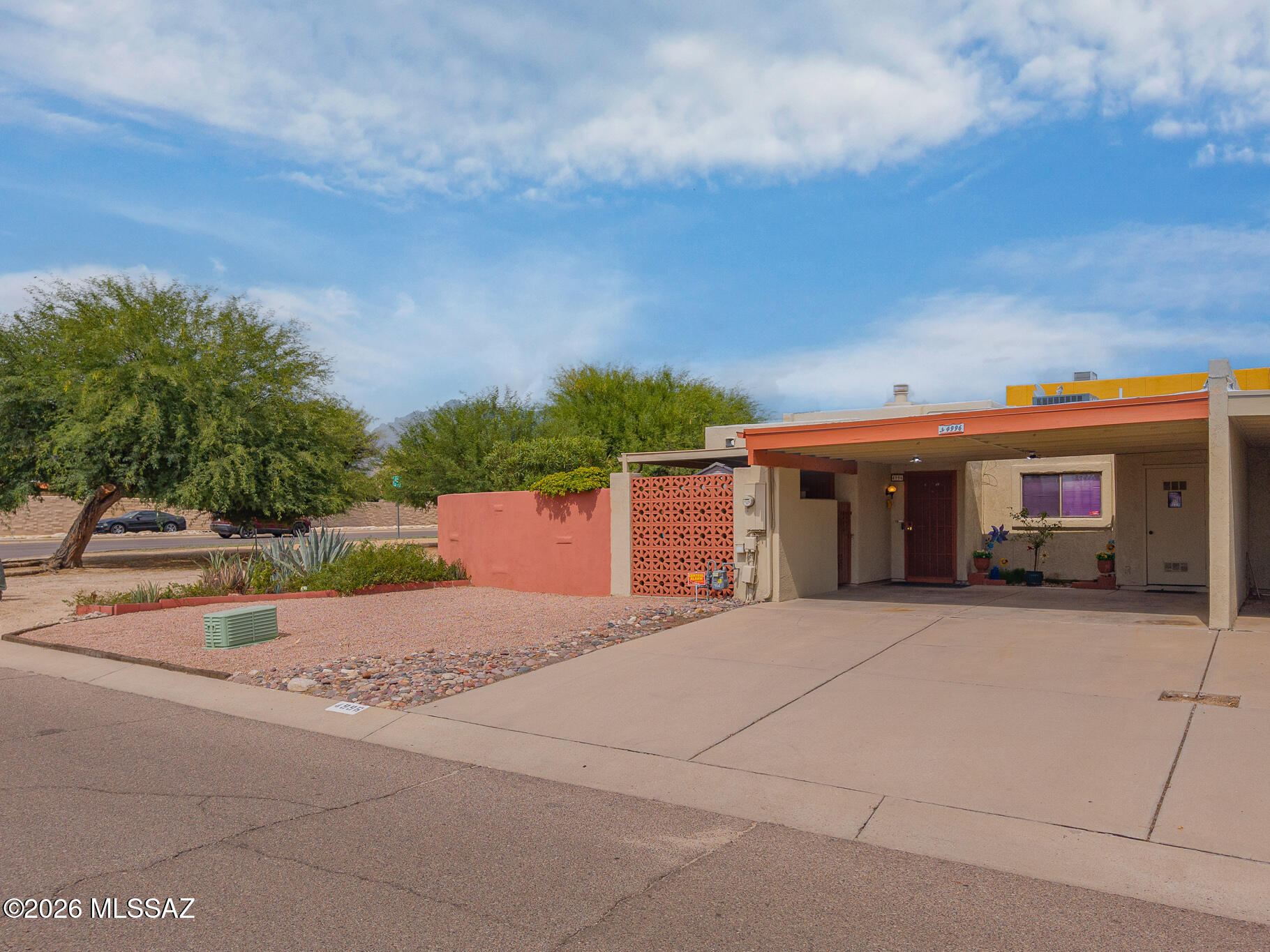 Pride of ownership shines in this well-maintained 2-bed, 2-bath home offering 1,035 sq ft, plus a ~192 sq ft AZ room/den -- fully insulated with heating/cooling and seamlessly connected to the home. Ideal as a home office, flex space, or easily converted into a 3rd bedroom! Enjoy peace of mind with a newer HVAC (1.5 yrs), water heater (~5 yrs), and recently recoated roof.

The HOA covers trash, water, sewer, and termite service, making for easy, low-maintenance living. Residents enjoy access to a sparkling community pool and spa, perfect for relaxing Arizona days. Ideally located just minutes from The Loop's scenic biking and walking paths, and right next to Children's Memorial Park. This move-in ready home combines comfort, convenience, and true pride of ownership, Don't miss it!