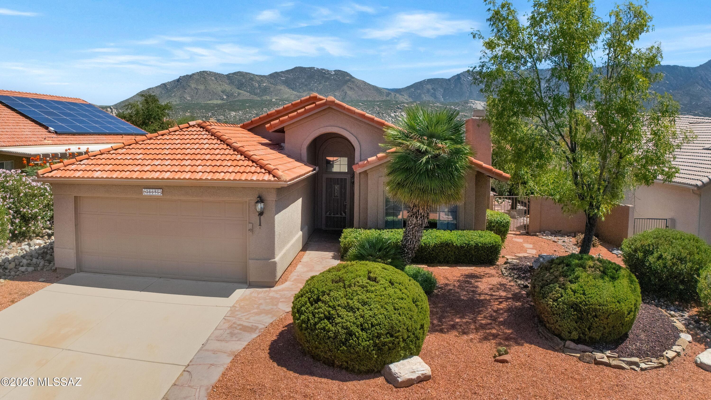 Beautifully Updated Shalimar with Mountain Views! ''Roof Underlayment Replaced 5/2026''! Living Room & Dining Area welcome you upon entry, with a Gas Fireplace. Kitchen offers Granite Counters, Stainless Steel Appliances, Custom Soft-Close Cabinetry & Bar Area with custom cabinetry. Kitchen open to Family Room & Kitchen Nook with 2 Patio Sliders. Owner's Suite has Patio Slider & EnSuite Bath with Granite Counters, Custom Cabinetry, Walk-In Shower & Walk-In Closet. Guest Bedroom with closet & Guest Bath nearby with Granite Counter & Tiled Tub/Shower. Laundry Room with W/D & Cabinets. Tile flooring & New Carpet in Bedrooms. 2-Car Garage has 2015 HVAC, 2026 W/H & cabinets. Covered Brick Patio with Extended Flagstone & Side Patio. Lovely Landscaping, Gated Yard & Mountain Views to enjoy!