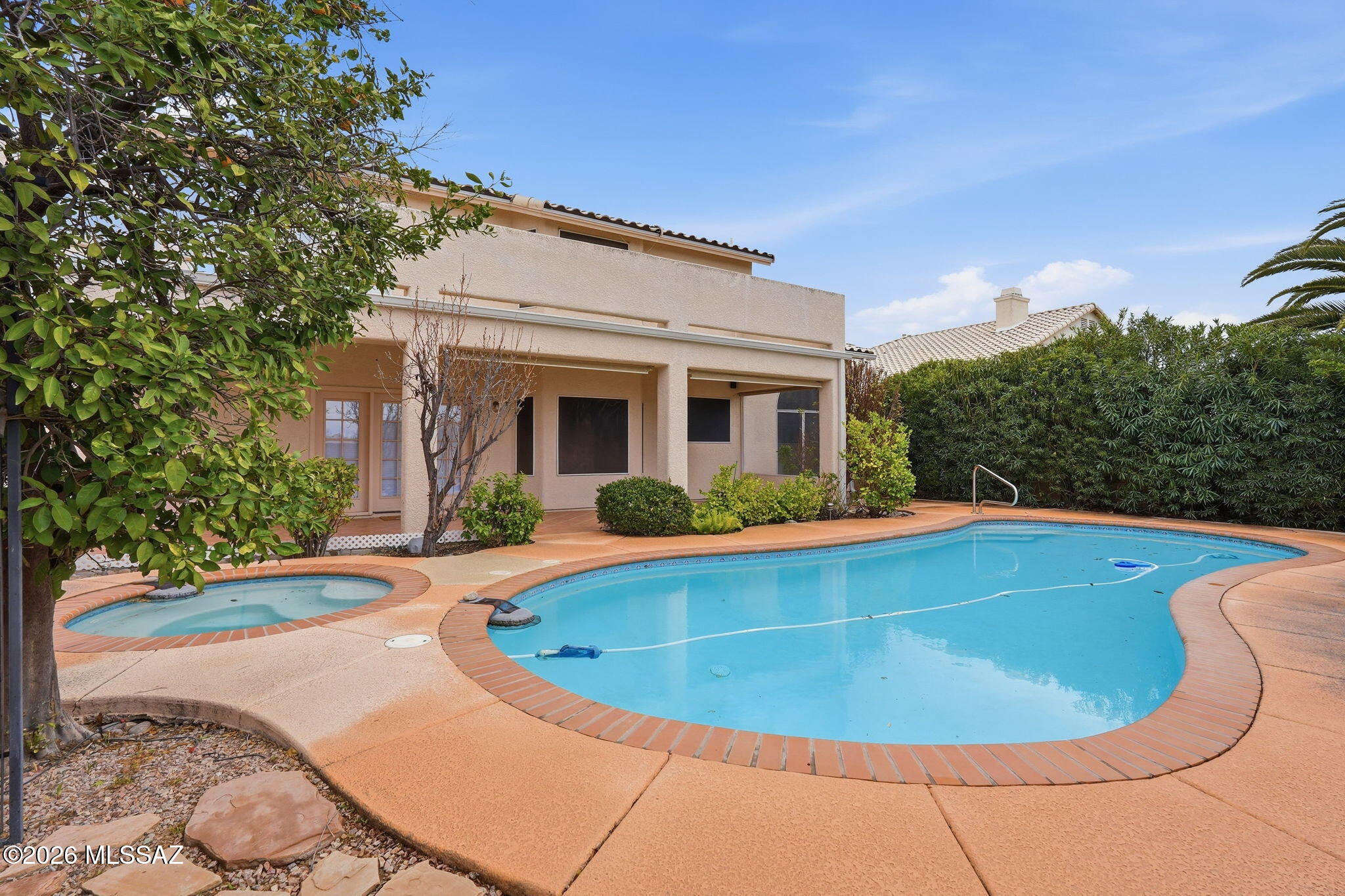 This beautifully designed two-story home features 5 bedrooms and 3 full baths, offering the space you've been looking for. With generous living areas and a versatile layout, there's room to grow, gather, and entertain. The fully landscaped backyard creates a private outdoor retreat, complete with breathtaking mountain views to the east and glowing sunsets to the west - Arizona living at it's finest.
