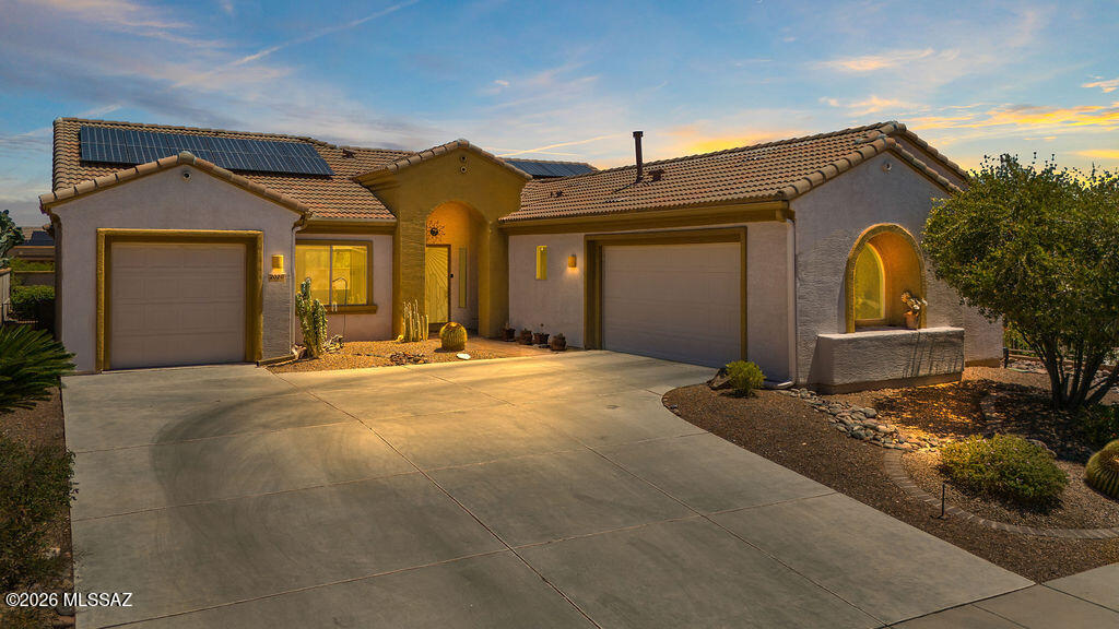 Extensively upgraded and thoughtfully reimagined, this move-in-ready residence delivers the rare combination of modern luxury, energy efficiency, and true peace of mind. Combining modern comfort with refined design, this home has been meticulously maintained to offer an elevated living experience.
Inside, you find a redesigned primary suite featuring a spa-inspired glass walk-in shower and sophisticated modern finishes. The secondary bathroom has been updated with the same high-quality style. Custom built-in cabinetry in the office and living room adds both character and functionality, while the extended-width driveway provides ample space for guests or recreational storage.
Key high-value upgrades include:
- New roof and newer HVAC system
- Owned solar panels
- Tankless water softene