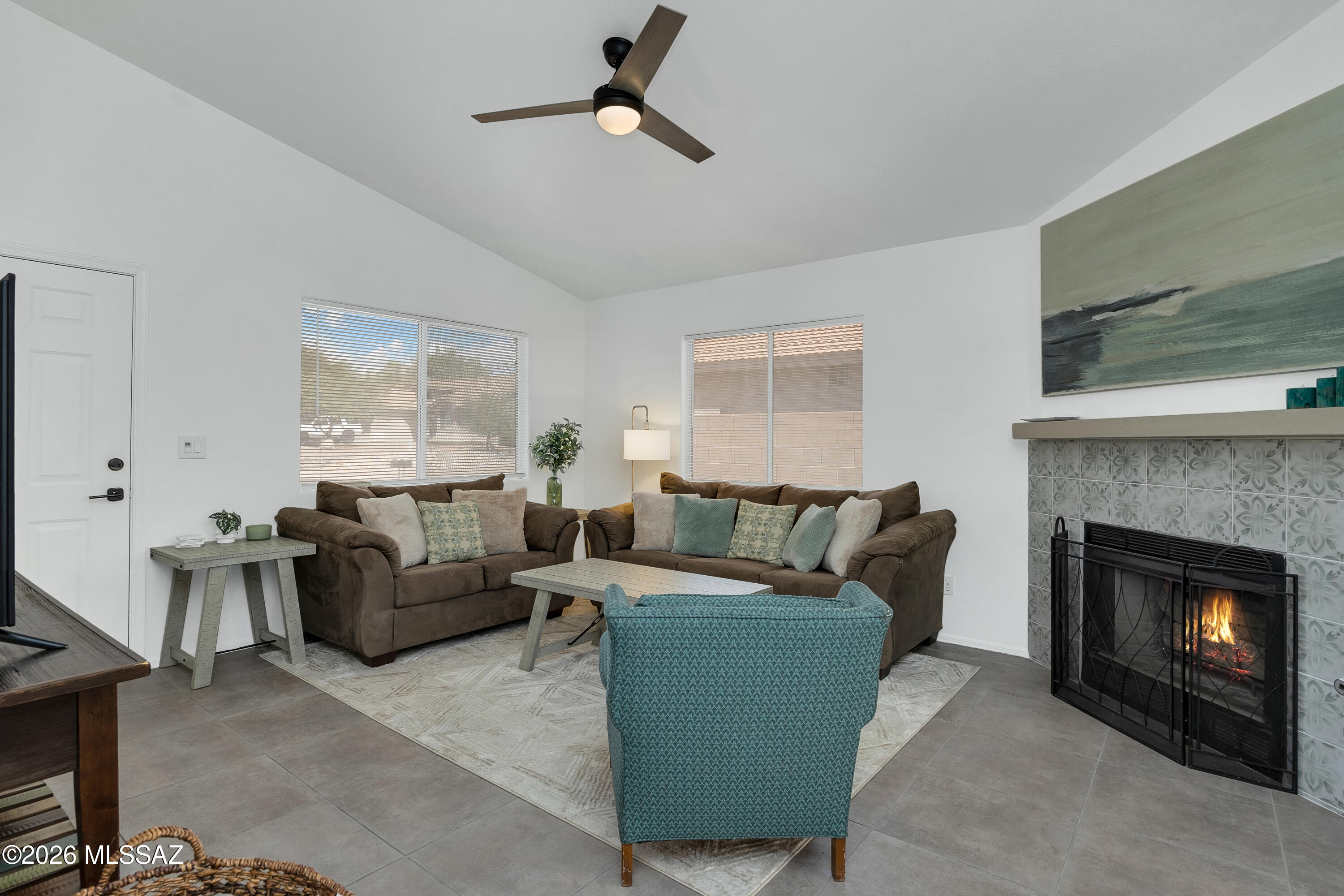 Whether you're relocating to Tucson, working remotely, between homes, or simply looking for an extended stay in a beautiful desert setting, this fully furnished home offers the perfect blend of comfort, convenience, and privacy. Available for 1-, 3-, or 6-month stays, the home is thoughtfully equipped with everything needed for a comfortable and stress-free stay. Utilities included in rent! Located in a quiet, safe neighborhood you'll enjoy easy access to walking and hiking trails, a community park with a dog park, 81 holes of golf, shopping, dining, and entertainment. The private backyard features comfortable seating areas perfect for enjoying Arizona's sunshine. Inside, you'll find fast Wi-Fi, Smart TVs, comfortable furnishings, and a spacious 3Bd/2Ba floor plan.