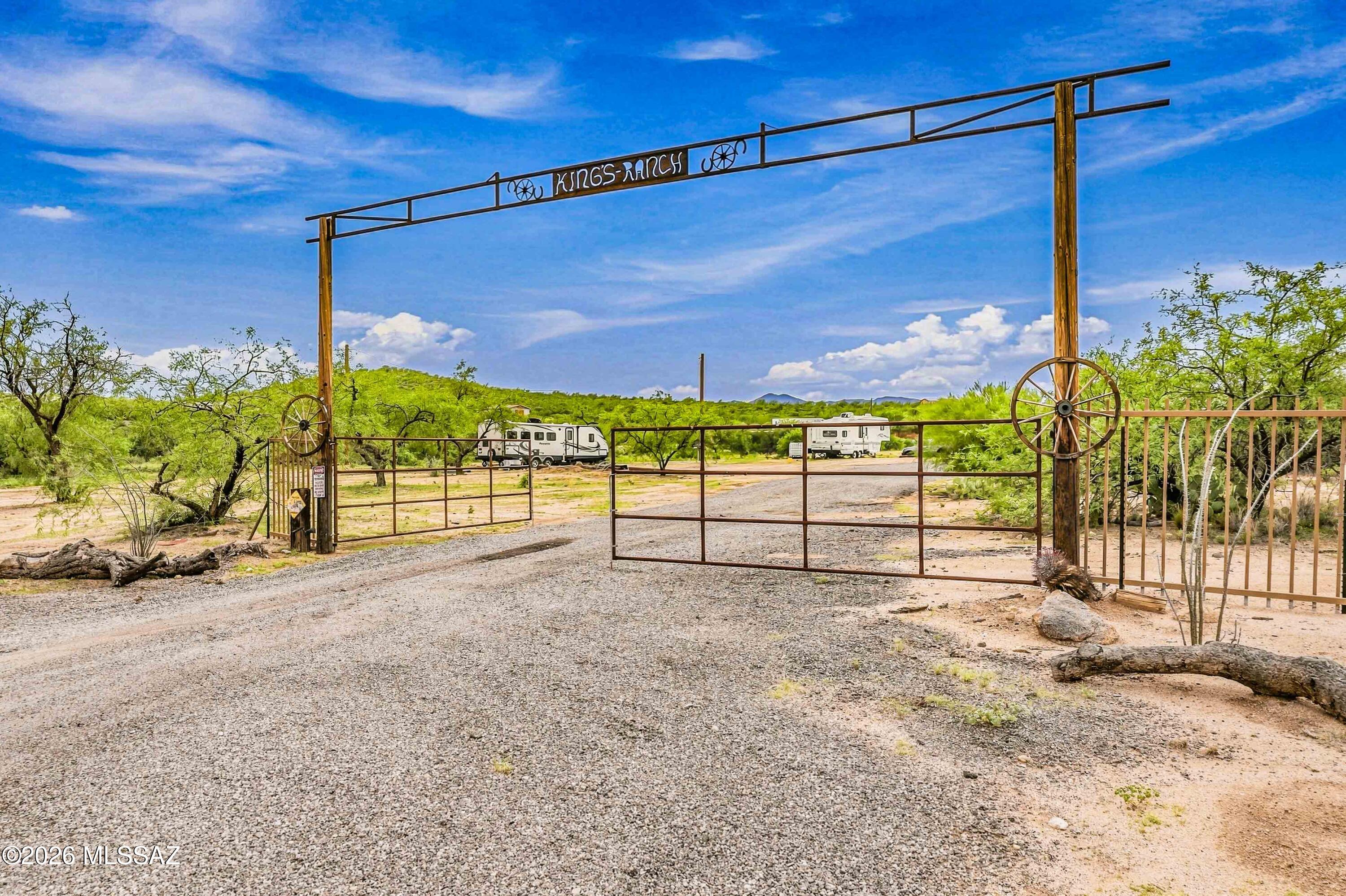 INVESTORS OPPORTUNITY, 4 PROPERTIES IN ONE LISTING! See attached document for what is included. Call with any questions!
17.5 Acres of Pure Arizona Freedom
MAIN HOUSE · GUEST HOUSE · 3 EXTRA LOTS · EVERYTHING INCLUDED
Sunrises over the mountains, breathtaking sunsets. This rare 17.5-acre ranch style estate
comes loaded: a 1,200 sq. ft. main house, 200 sq. ft. guest house, horse facility, chicken coop, goat
pen (yes, goats included), storage trailer, two 36-ft. travel trailers, a 16-ft. boat, and a private
registered well. Three additional lots -- each with water, electricity, and road access -- make the
investment potential as big as the views. Furniture, animals, equipment: it all stays. Just show up
and live the life.
17.5 Acres, 1200 + 200 sq. ft. Private Well Turnkey -- All
