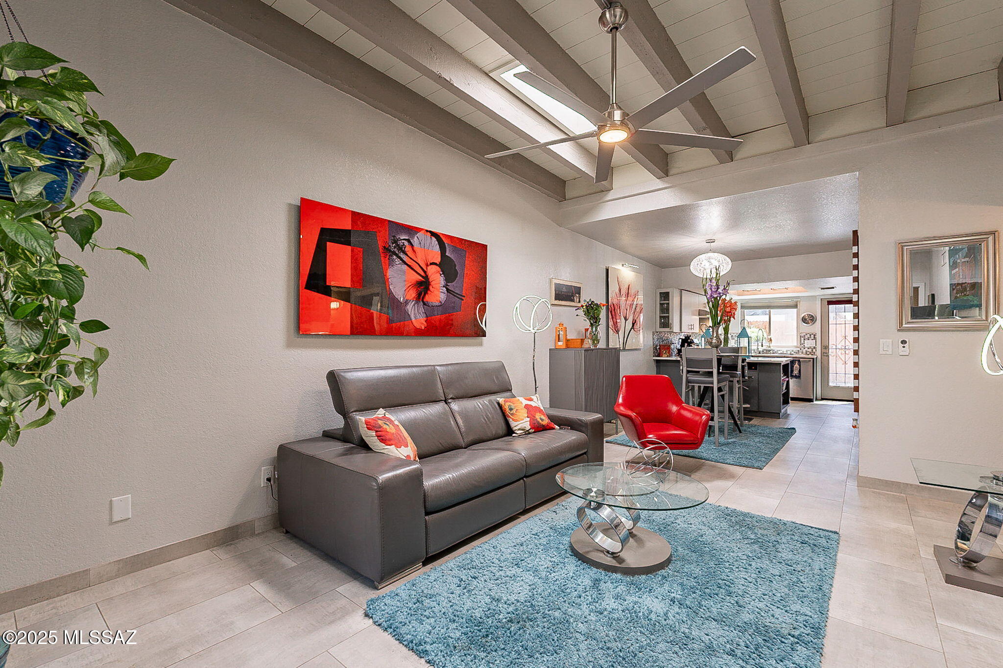 Range Price $250,000-$262,500. 3BR 2 Bath  located near Univ of Az, TMC, and Downtown. Open concept with high beamed ceiling in great room flows into dining/kitchen area. Everything is new over last 4 years with quality and style. 15x30 porcelain tile throughout, New paint,  elect outlets, switches, fixtures and fans. Kitchen features new custom cabinets, Stunning Quartz counters, Frigidaire Gallery stainless steel appl with Gas Range. Both bathrooms Fully Remodeled with glass tile & custom surrounds, new cabinets with vessel sinks,  new toilets. Trane HVAC 2023, New Milgard windows, New skylights, Hot water heater, elec insert Fireplace.  Patio has fencing,  storage shed, pavers and mulch.   Complete  upgrade list in documents. Nothing compares in this price range!!