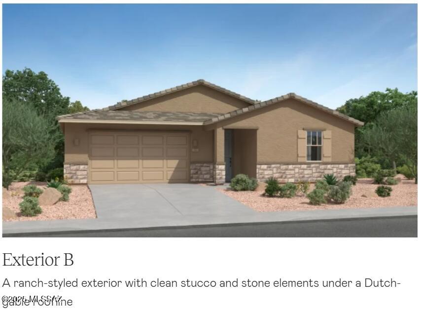 The spacious open-concept design of this single-story home simplifies multitasking among the living and dining spaces, while a back patio offers an ideal retreat for outdoor meals with friends and family. Four bedrooms, including the owner's suite, offer plenty of room for younger family members and guests. This home includes GE® stainless steal appliances, Rinnai Tankless Water Heater, prep for reverse osmosis, Granite Countertops, 2'' faux wood blinds, LED lighting and so much more!