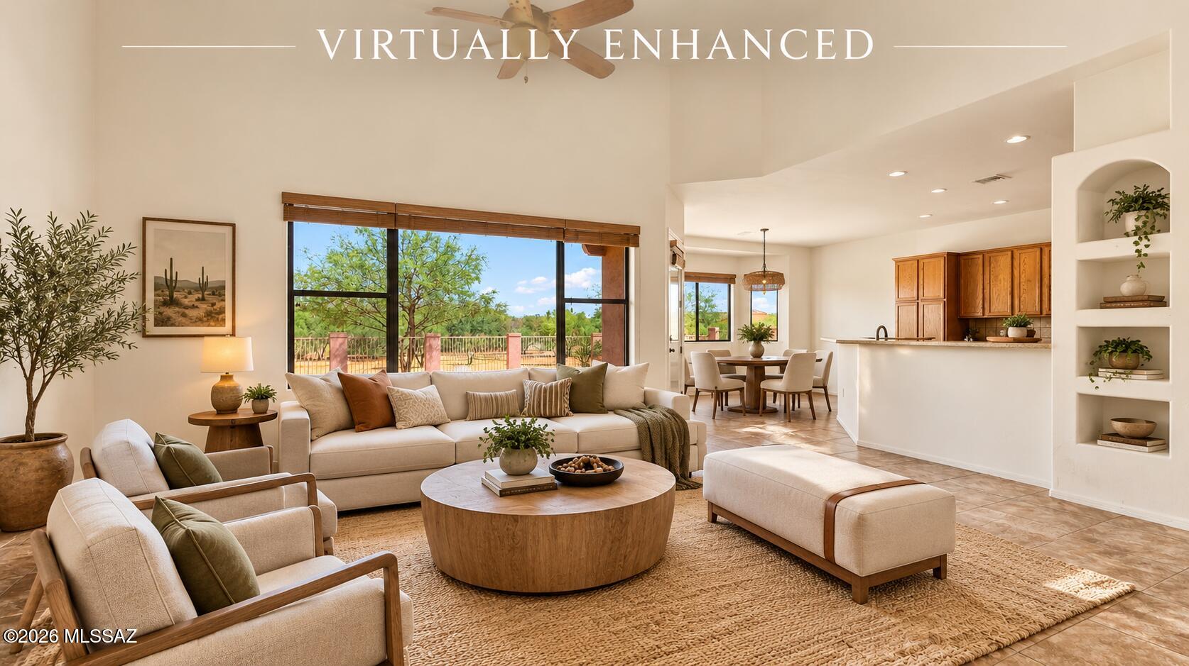 SELLER WILL ACCEPT OR COUNTER OFFERS BETWEEN $499,000-$509,000

Nearly an acre. A gated community. Owned solar. And a 780+ sq ft detached garage/workshop.

If you've been looking for a Tucson home that gives you room to spread out, serious garage space, and a comfortable home all in one, this one deserves a look.

Set on nearly 0.9 acre in gated Tierra Linda Nueva, this 3-bedroom, 2-bath territorial-style home offers something that's increasingly hard to find: a comfortable home with a genuinely useful amount of land and outbuilding space.

The standout feature is the detached 780+ sq ft garage/workshop--a rare find for anyone who needs room for vehicles, hobbies, equipment, storage, a workshop, or all of the above. It's the kind of space that's difficult to add later and even harder to find at this price.

Inside, the 2,070 sq ft main home offers an inviting layout with high ceilings, generous living spaces, a well-equipped kitchen with abundant storage, and a spacious primary suite with an oversized walk-in closet. The home opens naturally to a large paver patio and expansive outdoor space, giving you plenty of room to enjoy the property without feeling boxed in by neighboring homes.

Owned solar adds another practical advantage, while the gated community offers privacy.