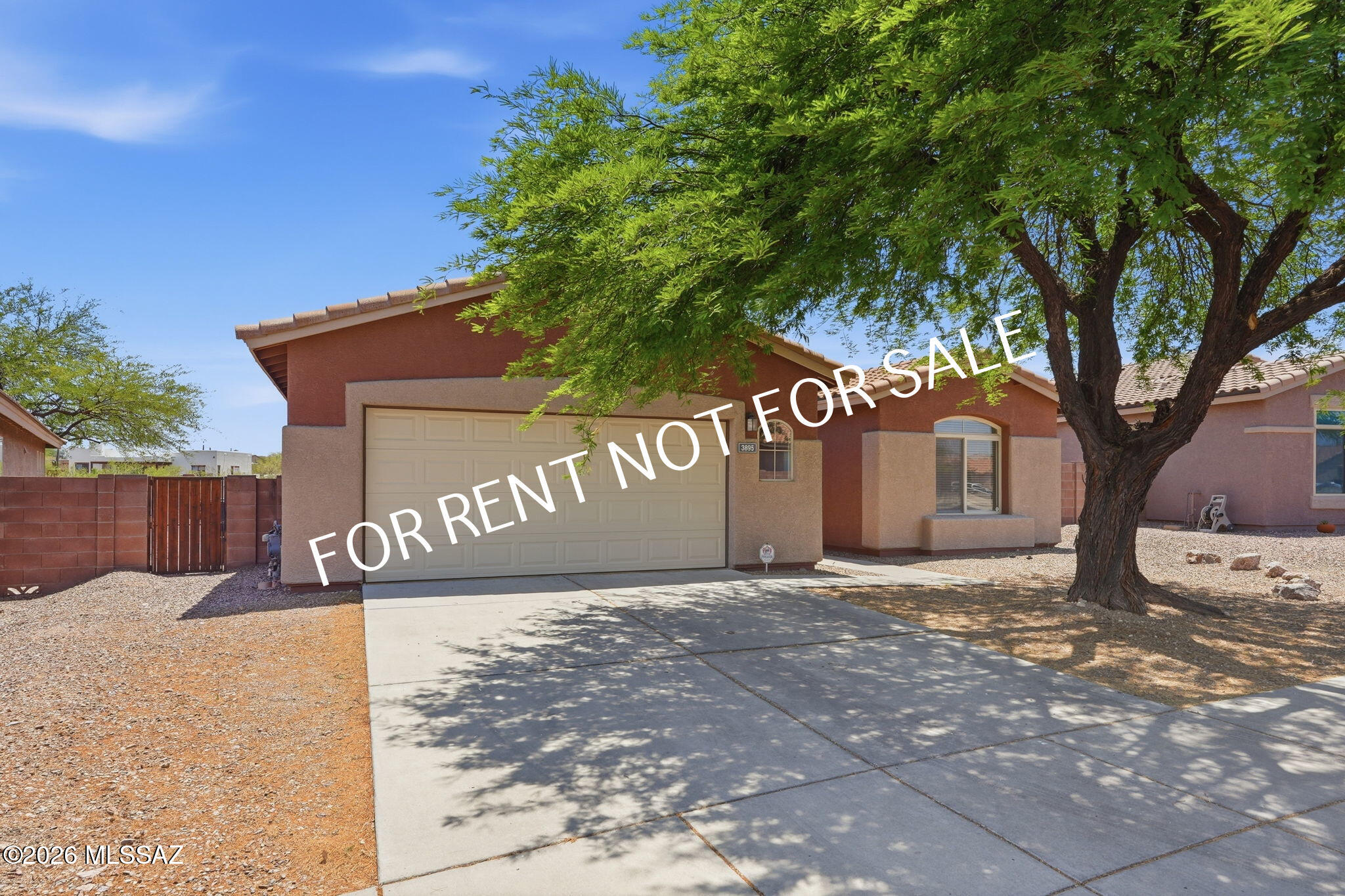 Built 2001 - 3 BED 2.5 BATH + Den - 2074 sq ft house located in exclusive gated community Rancho Agua Dulce. Open kitchen with an island that looks onto the living space and breakfast area. Appliances included: stove, dishwasher, refrigerator, microwave, washer & dryer, built in entertainment center. Generous Master Bedroom Suite w/ bay window and spacious bath w/Roman tub, shower and walk-in closet. Tile throughout home and plush carpets in bedrooms. Fresh interior paint in warm neutral tones, giving the home a clean, modern, and inviting feel throughout. Backyard opens up to beautiful natural desert landscape. Though the location offers a quiet lifestyle, the community has easy access to I-10. Amenities of the neighborhood include a community pool, walking paths, picnic areas, and a playground. Rancho Agua Dulce is also recognized as a Community Wildlife Habitat for their protection and integration of the natural wildlife into the community as a whole. Pets are subject to approval.

**Please visit our website for SECURITY DEPOSIT AMOUNT AND OTHER FEES.*