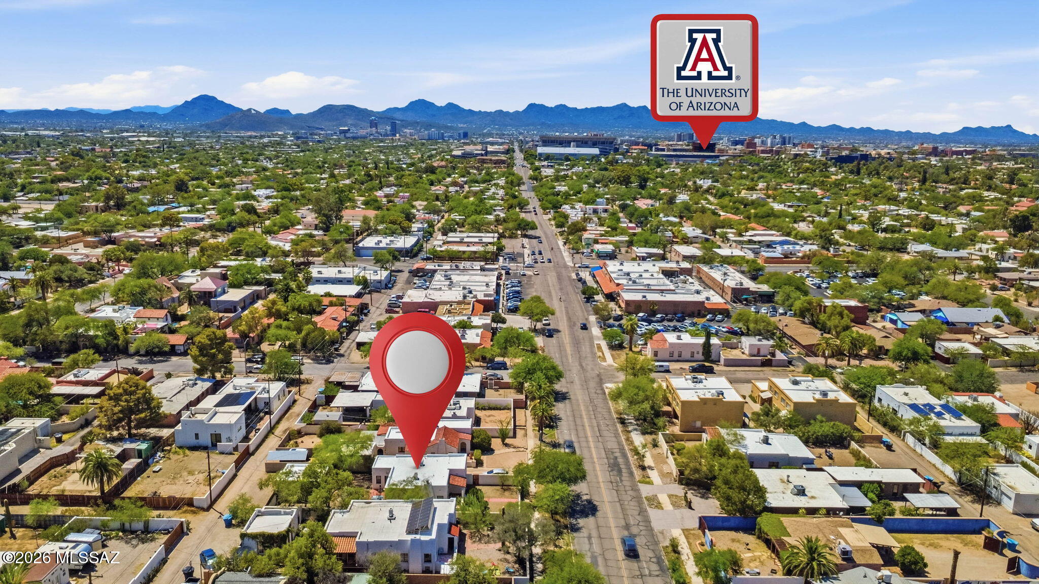 Located in the heart of Tucson's coveted Sam Hughes Historic District, 2622 E. 6th Street blends timeless neighborhood character with thoughtful modern improvements and the added versatility of a beautifully remodeled casita.
The main residence offers 2 bedrooms, 1 bathroom plus an office or art studio, and has been carefully updated while preserving the warmth and charm that make Sam Hughes homes so special. Improvements include all-new Milgard windows and doors with a lifetime warranty, newer A/C, newer sewer line, fresh roof coating, and an updated kitchen featuring a custom backsplash, added ventilation and refrigerator. Be sure to notice the ceiling, restored hardwood floors, formal dining area, fireplace, and basement. 
The fully remodeled casita is a standout feature, offering incredible flexibility for guests, extended family, a private office or additional living space. Nearly every detail has been refreshed, including a new water line, Milgard windows and door, copper plumbing, oak flooring, new drywall and paint, recessed lighting and new closet doors. The remodeled bathroom features a new shower, sink, fixtures and toilet, while the thoughtfully designed kitchenette includes a sink, refrigerator, built-in banquette and open shelving. A fresh roof coating completes the renovation.
Additional improvements continue throughout the property. The laundry room features new tile, baseboards and paint, along with an added washer and dryer. Outdoors, enhanced landscaping, brick walking paths, decorative rock and custom-welded wall extensions add character, privacy and function. Rear privacy and security gates, property cameras and thoughtfully placed security lighting provide additional peace of mind.
All of this in one of Tucson's most iconic neighborhoods, where tree-lined streets, historic architecture and a true sense of community meet an unbeatable central location near the University of Arizona, restaurants, bike paths, shopping and some of Tucson's favorite local destinations.
Historic Sam Hughes charm. Modern improvements. A beautifully reimagined casita. And a property designed to offer more than just a place to live, it offers a lifestyle.