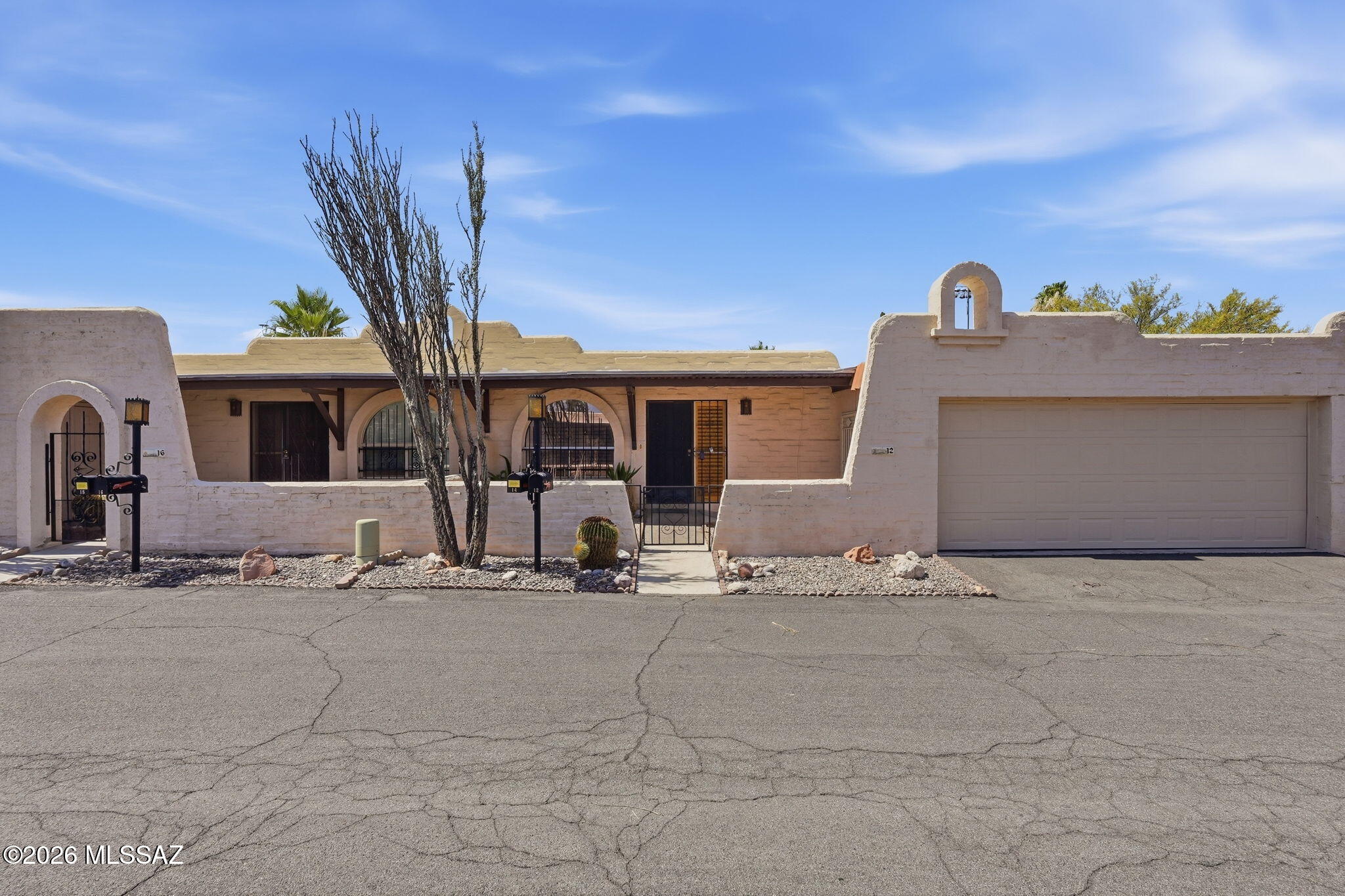 Welcome to Pueblo Villas on Tucson's desirable east side! This charming 2-bedroom, 2-bath townhome offers comfortable living with a spacious 2-car garage w/ additional storage space. Enjoy a private front courtyard and a thoughtfully designed backyard with a covered patio, artificial turf, and walled yard--perfect for relaxing, entertaining, or enjoying Arizona's beautiful weather.
Inside, the primary suite features a walk-in closet and private bath, while the functional floor plan provides excellent everyday living. Enjoy access to a community pool and spa, along with a convenient location close to shopping, schools, dining, and public transportation.
Well-maintained and ready for its next owner, this home presents a wonderful opportunity to personalize and update to your taste (priced accordingly) while building equity in an established community. Whether you're a first-time buyer, downsizing, or seeking an investment opportunity, this property offers exceptional potential in a sought-after east Tucson location.