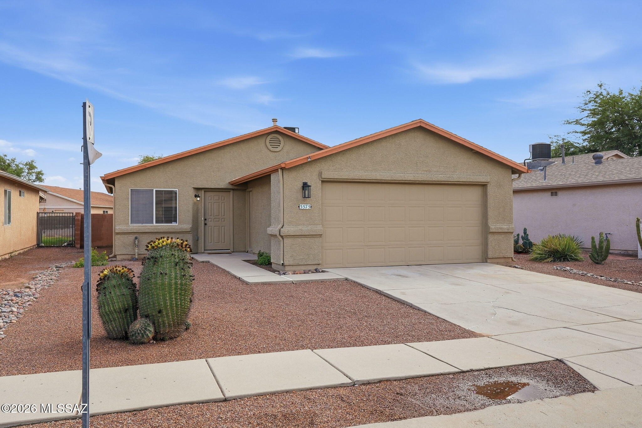 Beautifully updated gem in NW Tucson's popular Crossings at River Bend! Offering 2 bedrooms & 2 full bathrooms across 998 sq ft of living space, this turnkey residence offers granite countertops, wood plank in bedrooms, fresh interior paint, upgraded bathrooms & more. Enjoy the massive added value of a fully enclosed Arizona room-an ideal bonus space not included in the square footage just waiting to become your new home office, den, hobby room, or extra living room. Brand new stainless steel appliances, Goodman HVAC replaced in 2025, roof replaced in 2020, brand new patio roof in 2026! Priced to sell and completely move-in ready. Listing agent is related to sellers. One of the sellers is a licensed real estate agent in the State of Arizona.