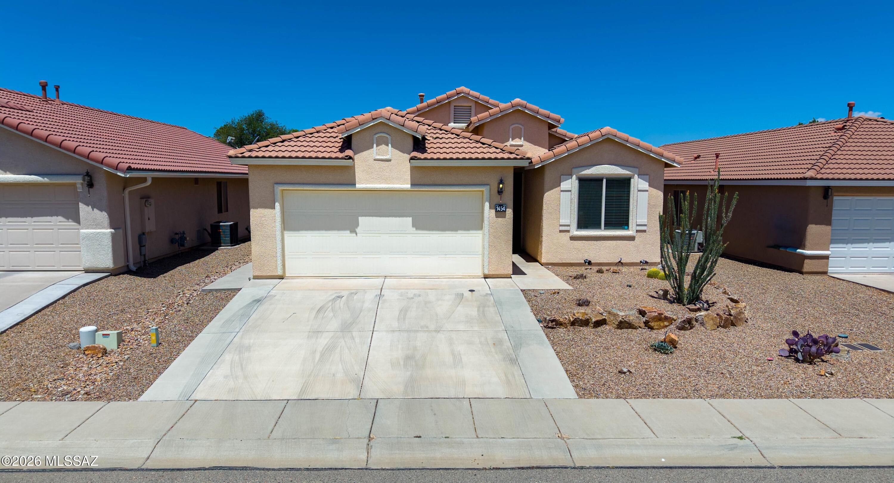 Welcome to this thoughtfully upgraded 3 bedroom, 2 bath home with an open floorplan in desirable Summit Heights. From the moment you arrive, you'll notice the pride of ownership and attention to detail throughout. Interior and exterior improvements include new skylights, premium Meshtec security screen doors, recessed kitchen lighting, upgraded ceiling fans, and extended driveway space. The backyard is designed for easy Arizona living with a spacious covered patio, added sunscreen shades, and low-maintenance landscaping with a drip irrigation system powered by B-hyve smart controls. Conveniently located near Fort Huachuca, shopping, dining, and schools, this move-in ready home is ready to impress.