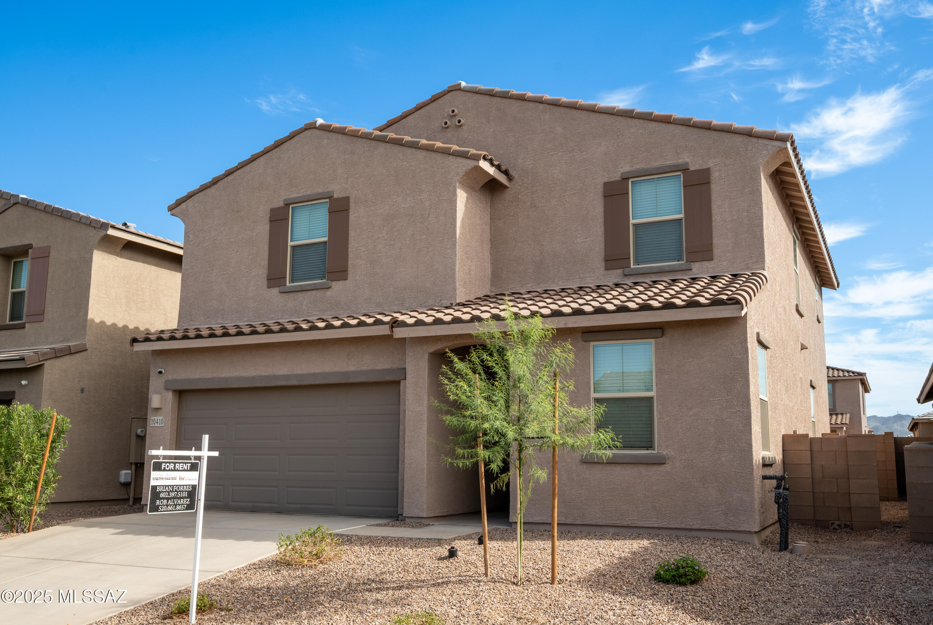 4 bed 2 1/2 bath with plenty of space, enjoy a well landscaped backyard, perfect for your bbq. Built in 2024! Enjoy a spacious great room and dining area with an open, central kitchen perfect for spending time with family. This family - friendly community is located within the highly sought-after Marana Unified School District and offers residents a wide variety of amenities, activities, and events to fit every life style. We also build each home with innovative, energy - efficient features that cut down on utility bills so you can afford to do more living. Innovative, energy - efficient features throughout this home, all appliances included.