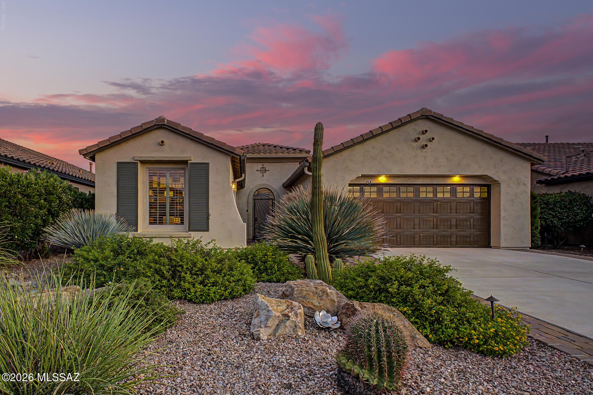 This well-maintained home sits on a quiet cul-de-sac street in the active 55+ Quail Creek community and boasts a rare combination of neighborhood intimacy, outdoor living and flexible spaces. With only a limited number of homes in this area, getting to know your neighbors comes naturally. It features a private backyard setting with a covered outdoor seating area. An open floor plan is ideal for relaxing and entertaining plus a flexible double-door den can easily accommodate guests as a 3rd bedroom. A climate controlled wine/hobby room with its own private entrance is perfect for a wine collection, art studio, or custom hobby room. Highlights include expanded living areas, an extended garage and thoughtful system upgrades for optimal comfort and energy efficiency for peace of mind.