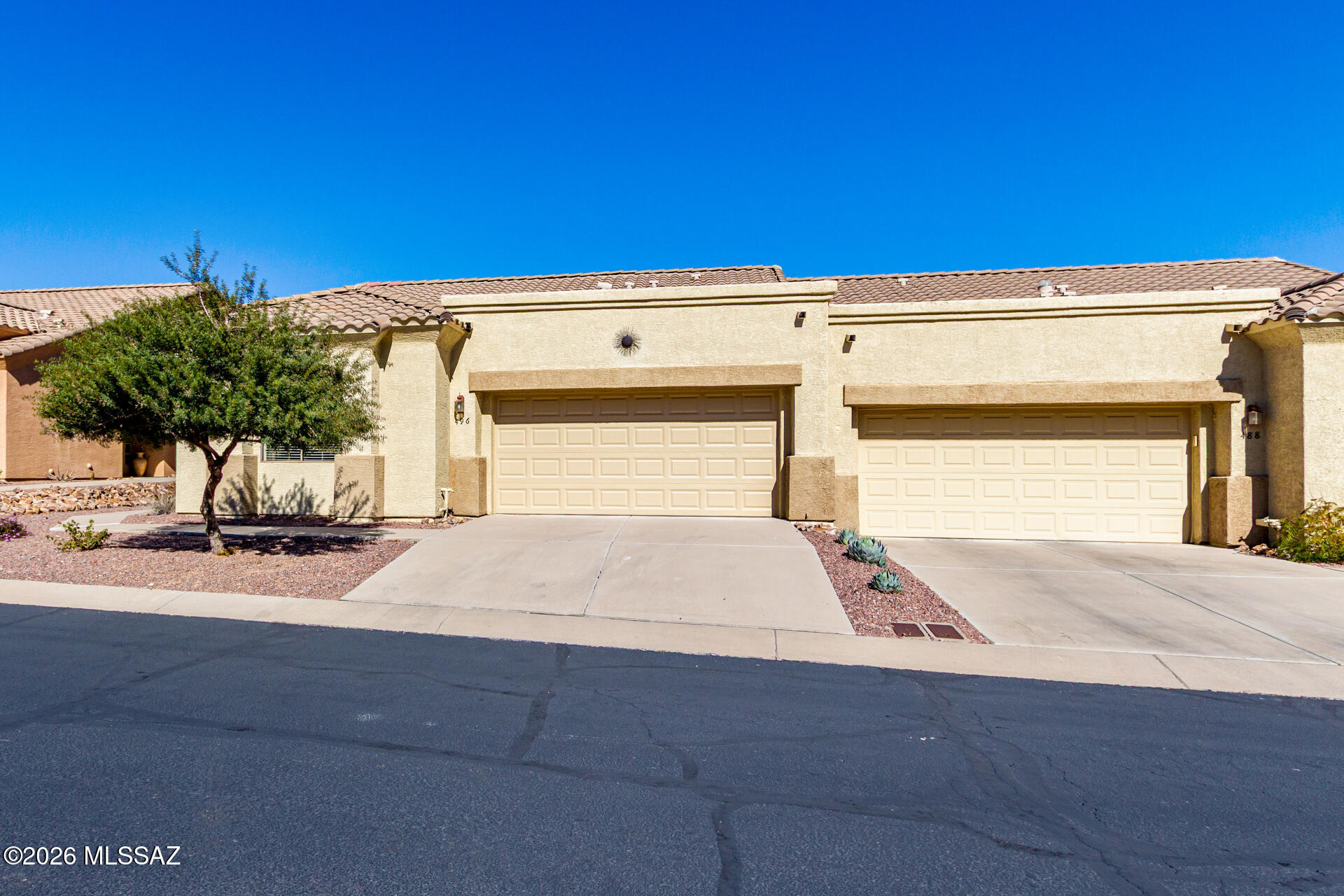SELLER PAID $3200 GVR TRANSFR FEE. NEW ROOF, PRICE IMPROVEMENT, Open the front door and let the movers in! This refreshed, 2 bedroom, 2- bath home offers comfort, style, and low maintenance living. High ceilings and luxury vinal plank flooring, create a bright, open feel, with newer carpet in the bedrooms for added comfort. The large kitchen features stainless steel appliances, ample cabinetry, and a breakfast bar, ideal for everyday living and entertaining. Enjoy a covered shaded patio perfect for relaxing. Recent updates include newer reverse osmosis system, and garage door. HOA COVERS CABLE, EXTERIOR PAINT, ROOF MAINTENANCE & ROOF REPLACEMENT, AND A BLANKET INSURANCE POLICY THAT CONTRIBUTES TO LOWER homeowner insurance costs. This lovely home is move-in ready and well maintained